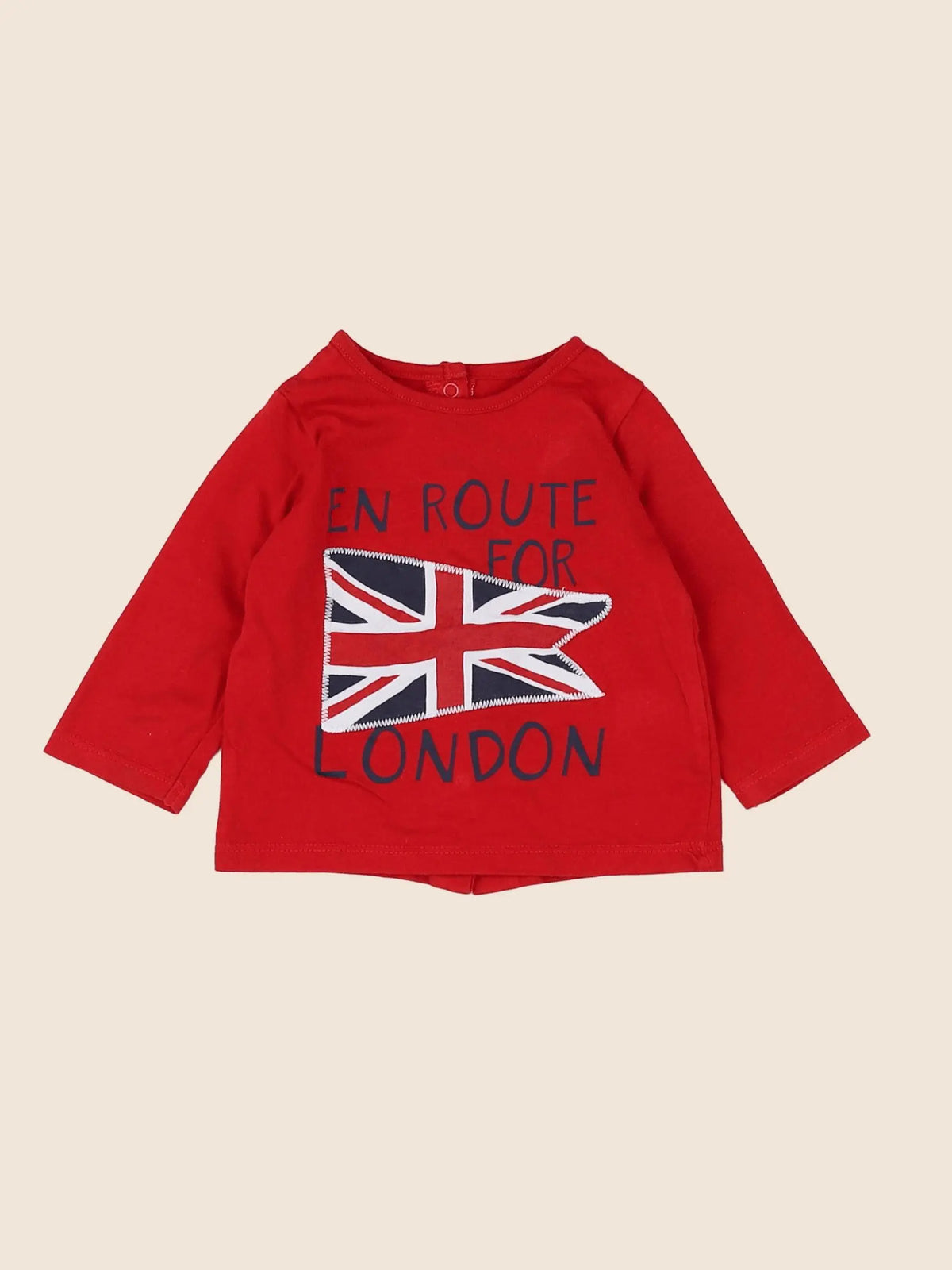 Vertbaudet - tee-shirt rouge - 3 mois