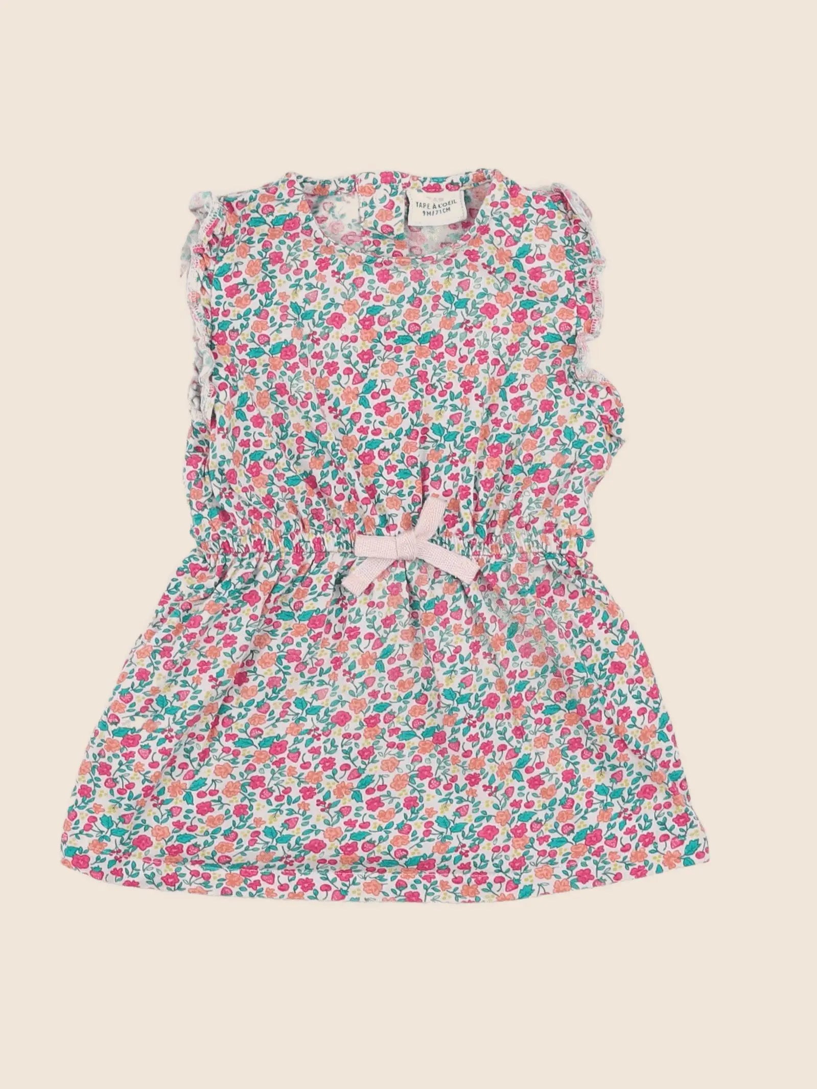 Tape à l'oeil - robe multicolore - 9 mois