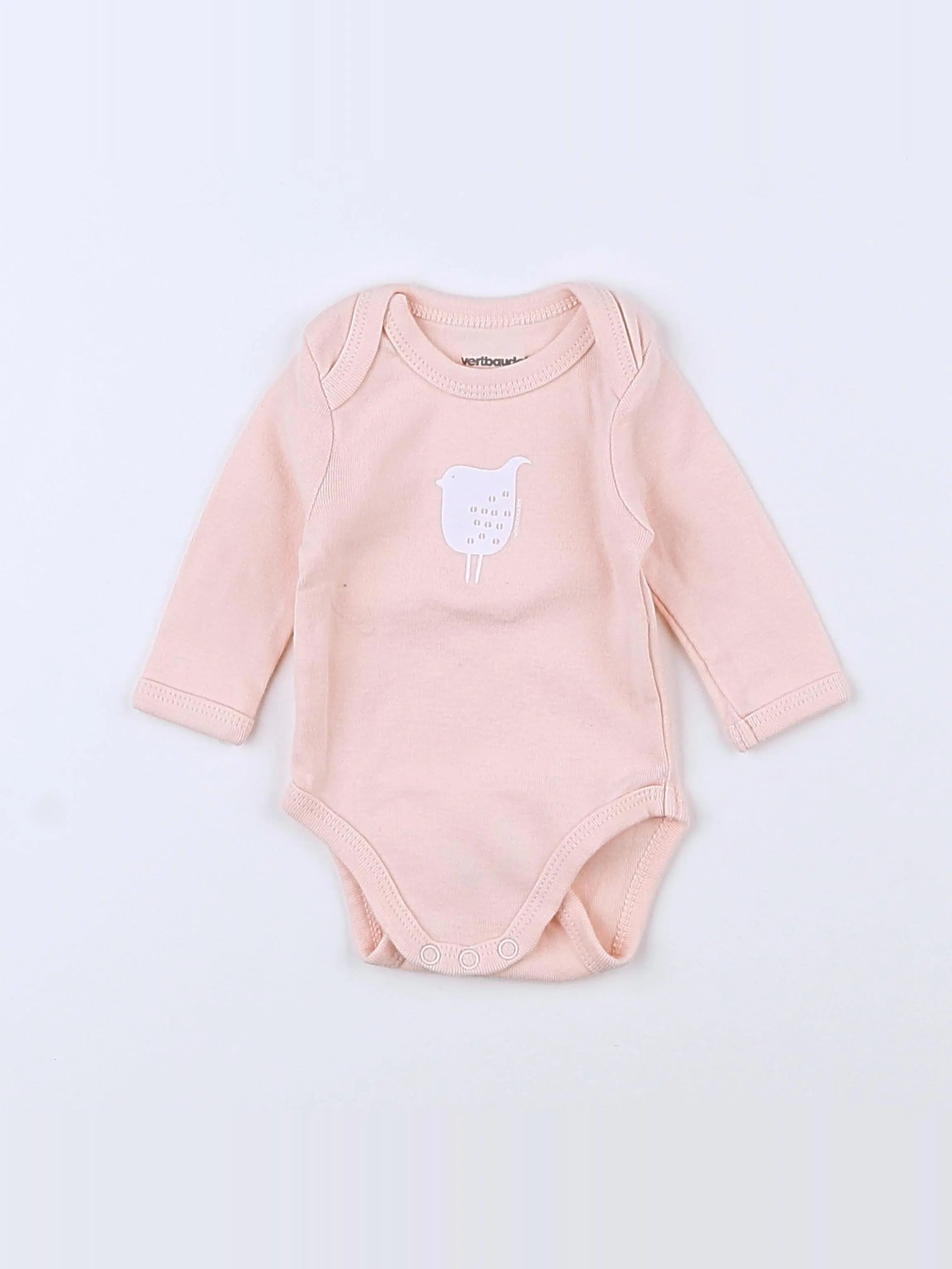 Vertbaudet - body rose - 1 mois