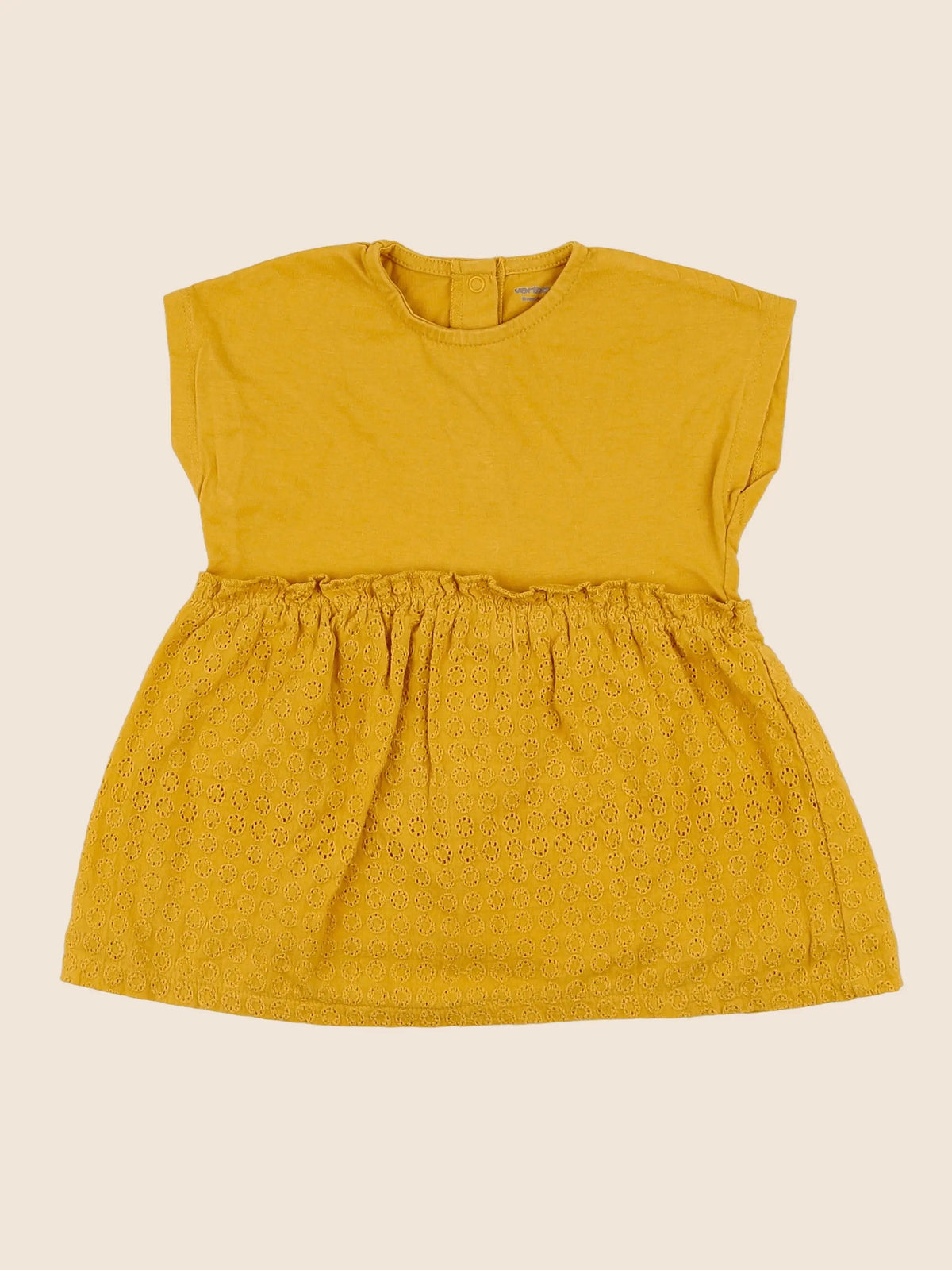 Vertbaudet - robe jaune - 9 mois