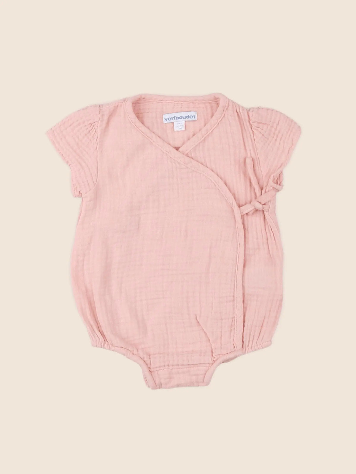 Vertbaudet - combinaison rose - 3 mois