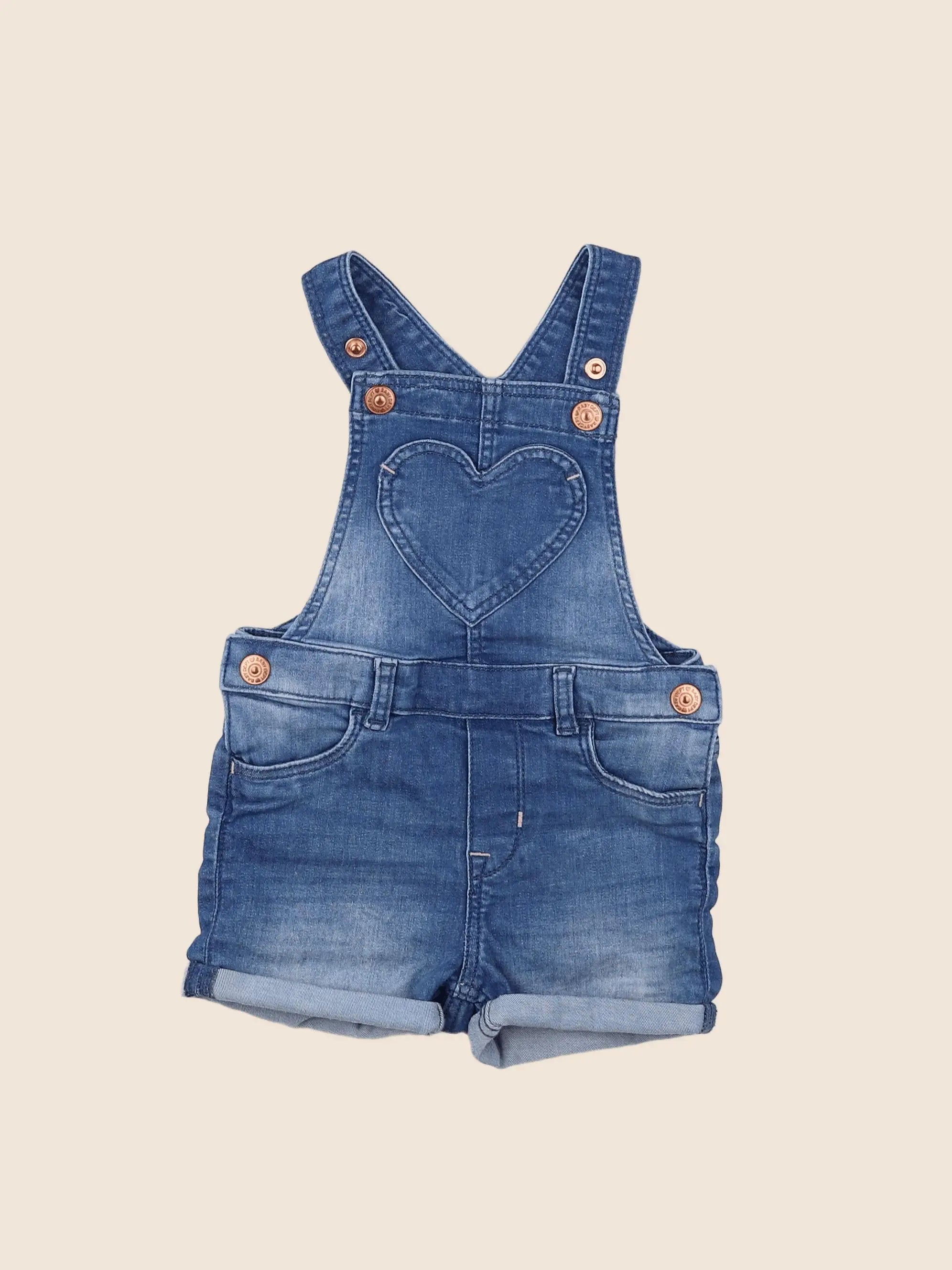 H&M - salopette bleu - 9 mois