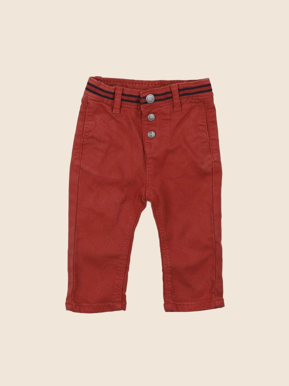Tape à l'oeil - pantalon orange - 6 mois