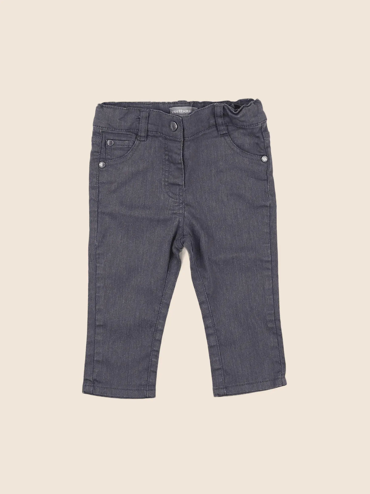 Vertbaudet - jean gris - 9 mois
