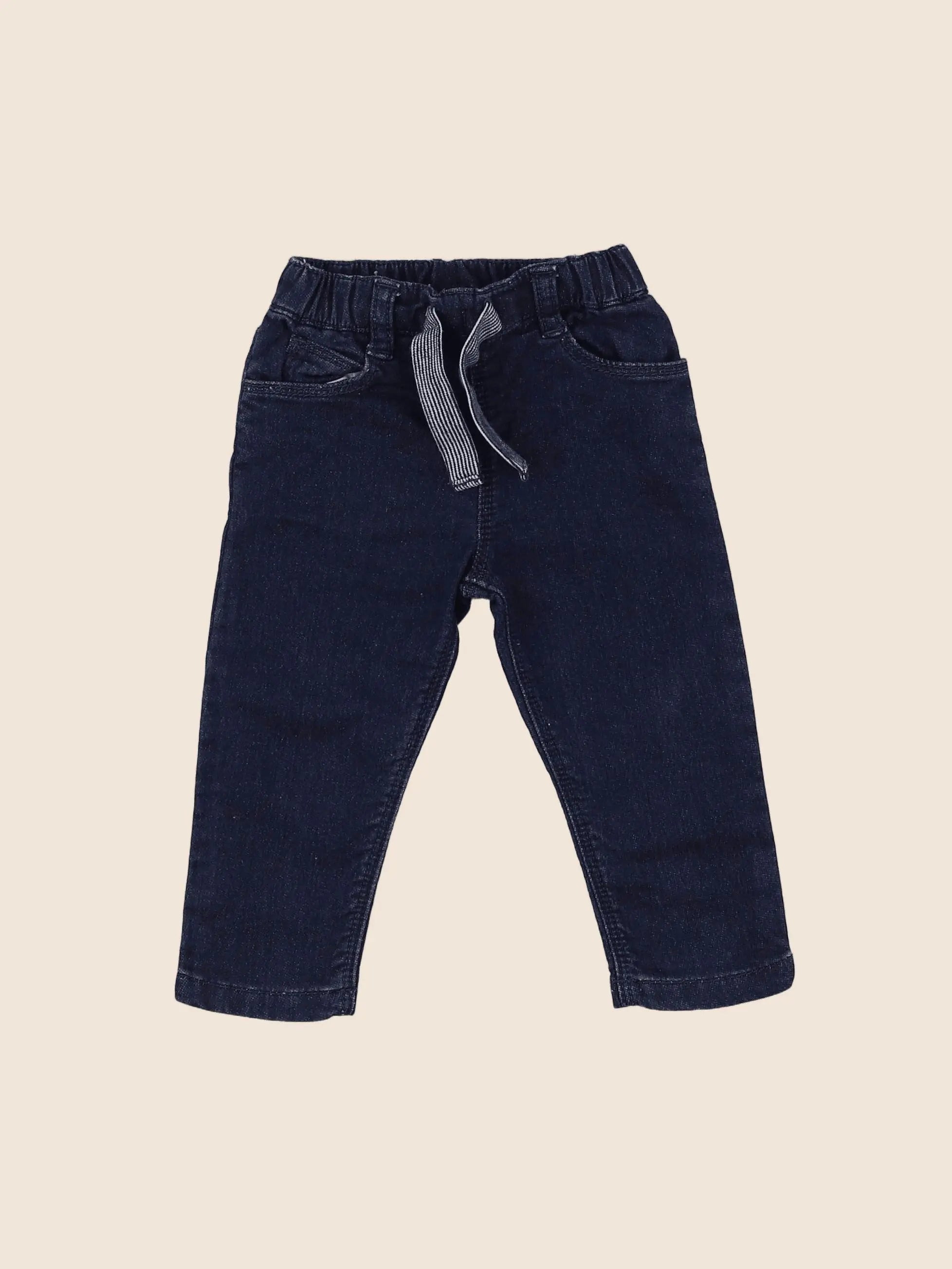 Petit Bateau - jegging bleu - 6 mois
