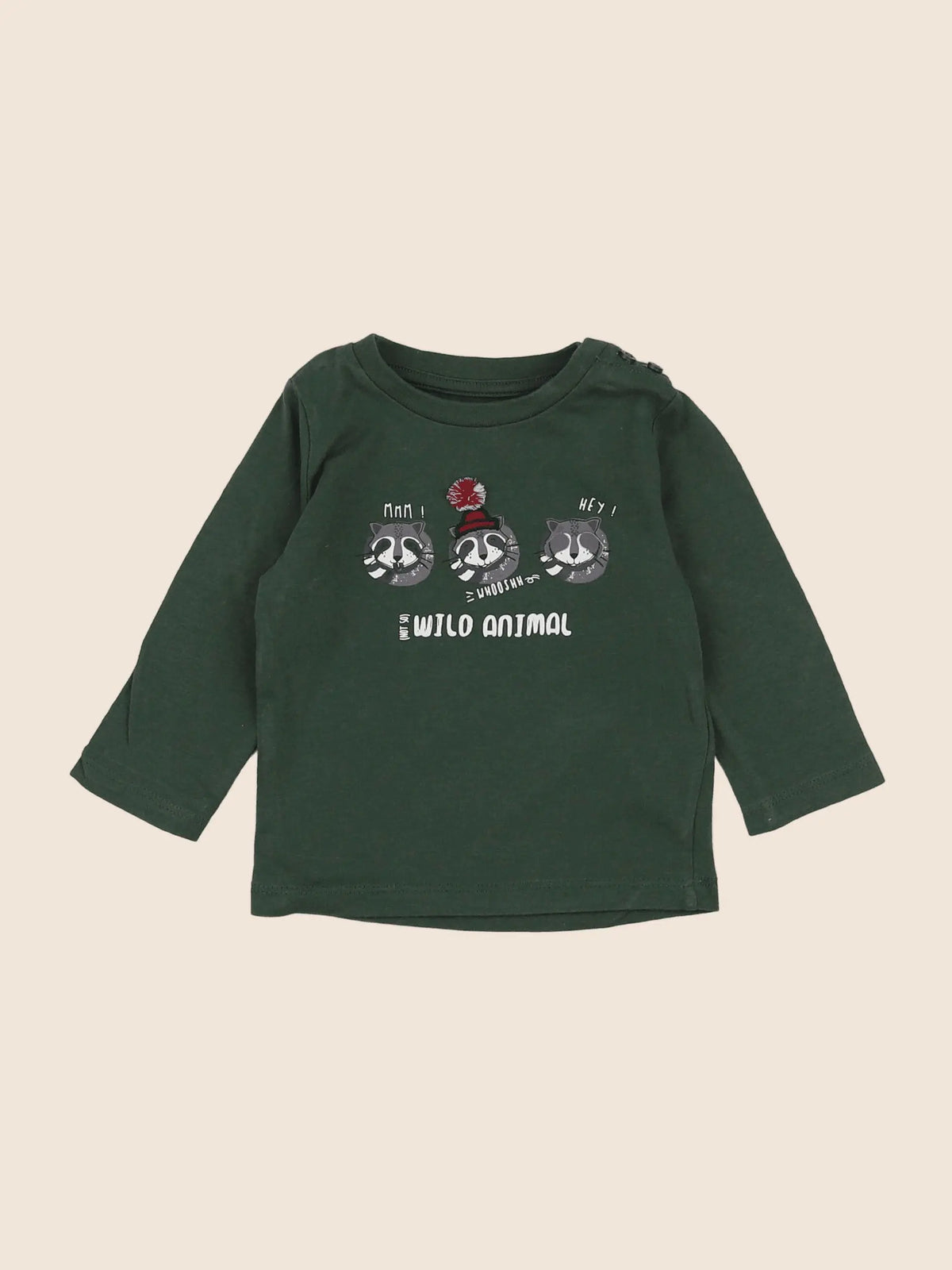 Vertbaudet - tee-shirt vert - 6 mois
