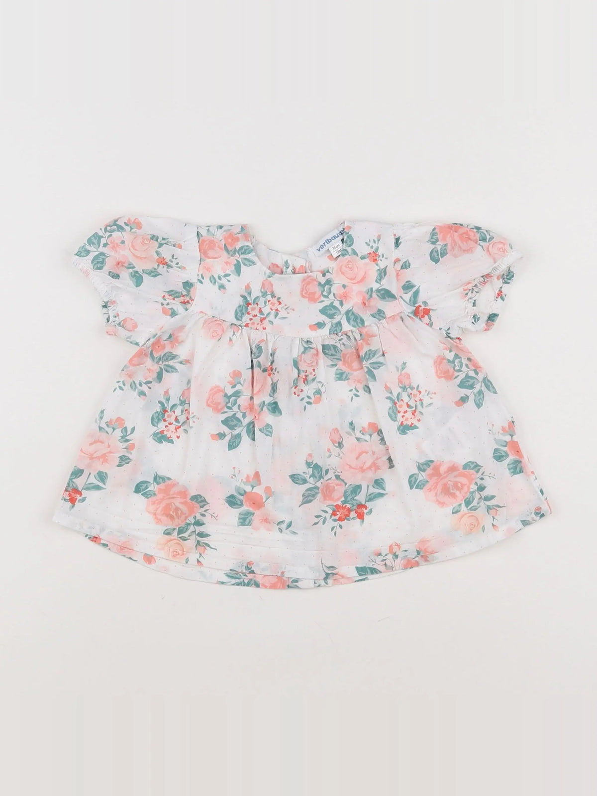 Vertbaudet - blouse blanc - 12 mois