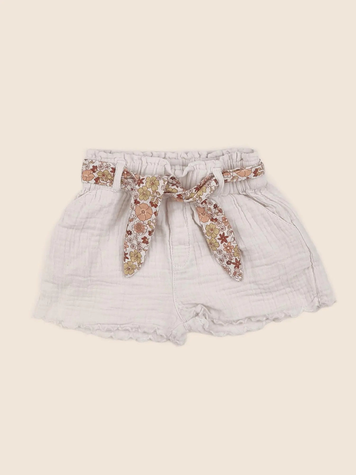 Vertbaudet - short beige - 12 mois
