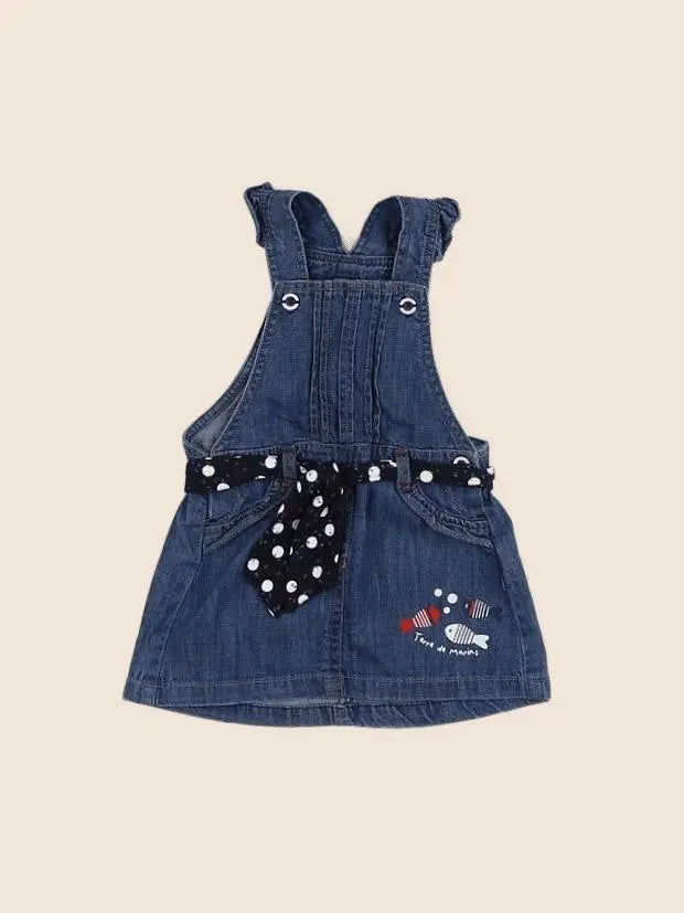 Terre de marins - robe bleu - 9 mois