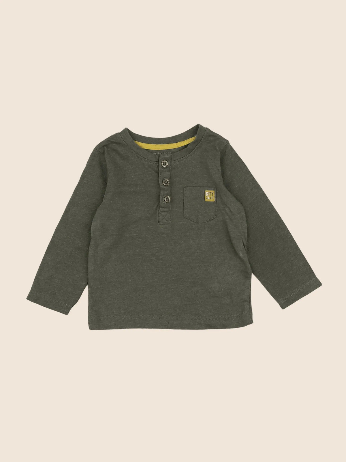 Vertbaudet - tee-shirt vert - 6 mois