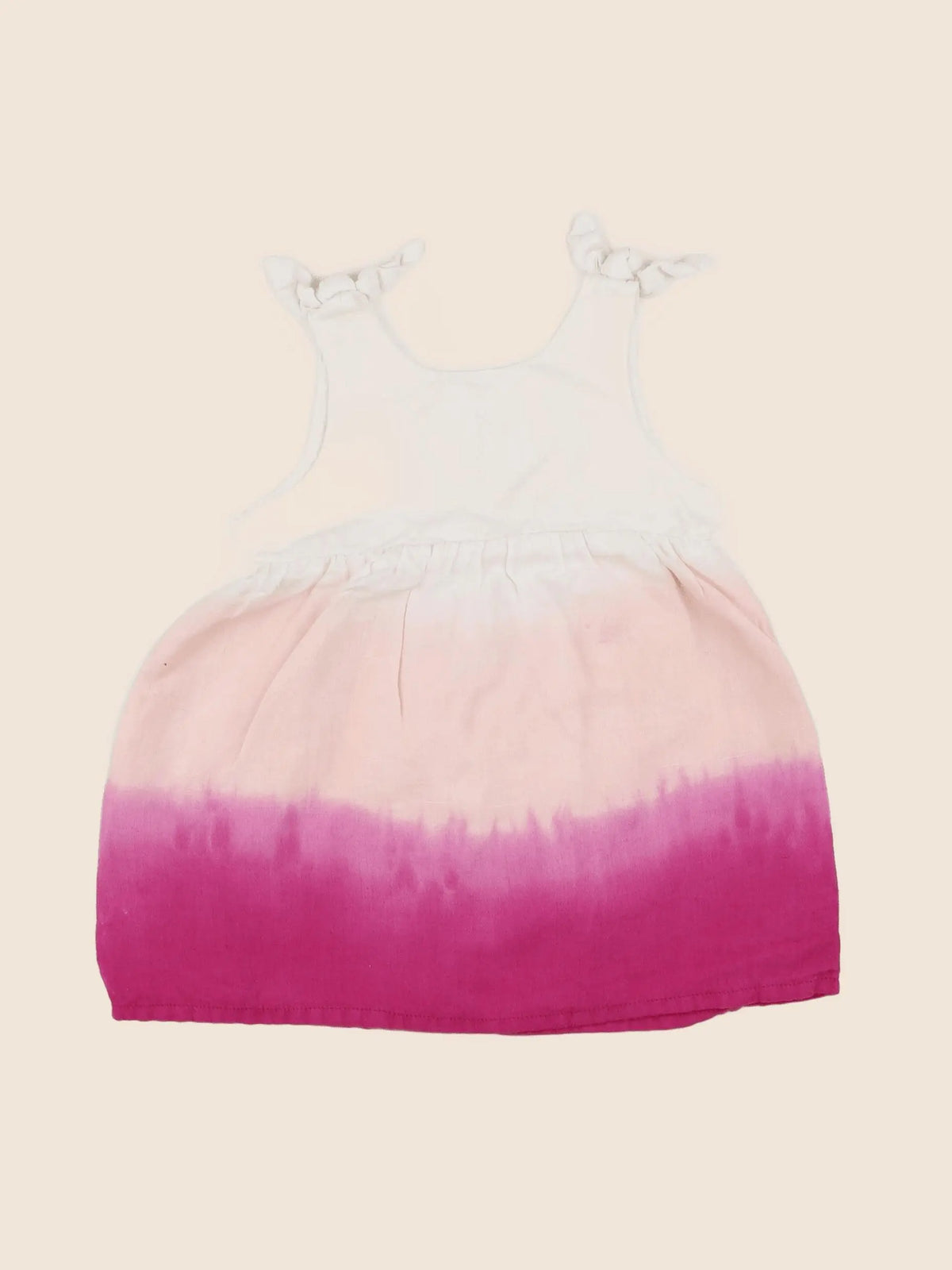 Cadet Rousselle - robe beige, rose - 6 mois