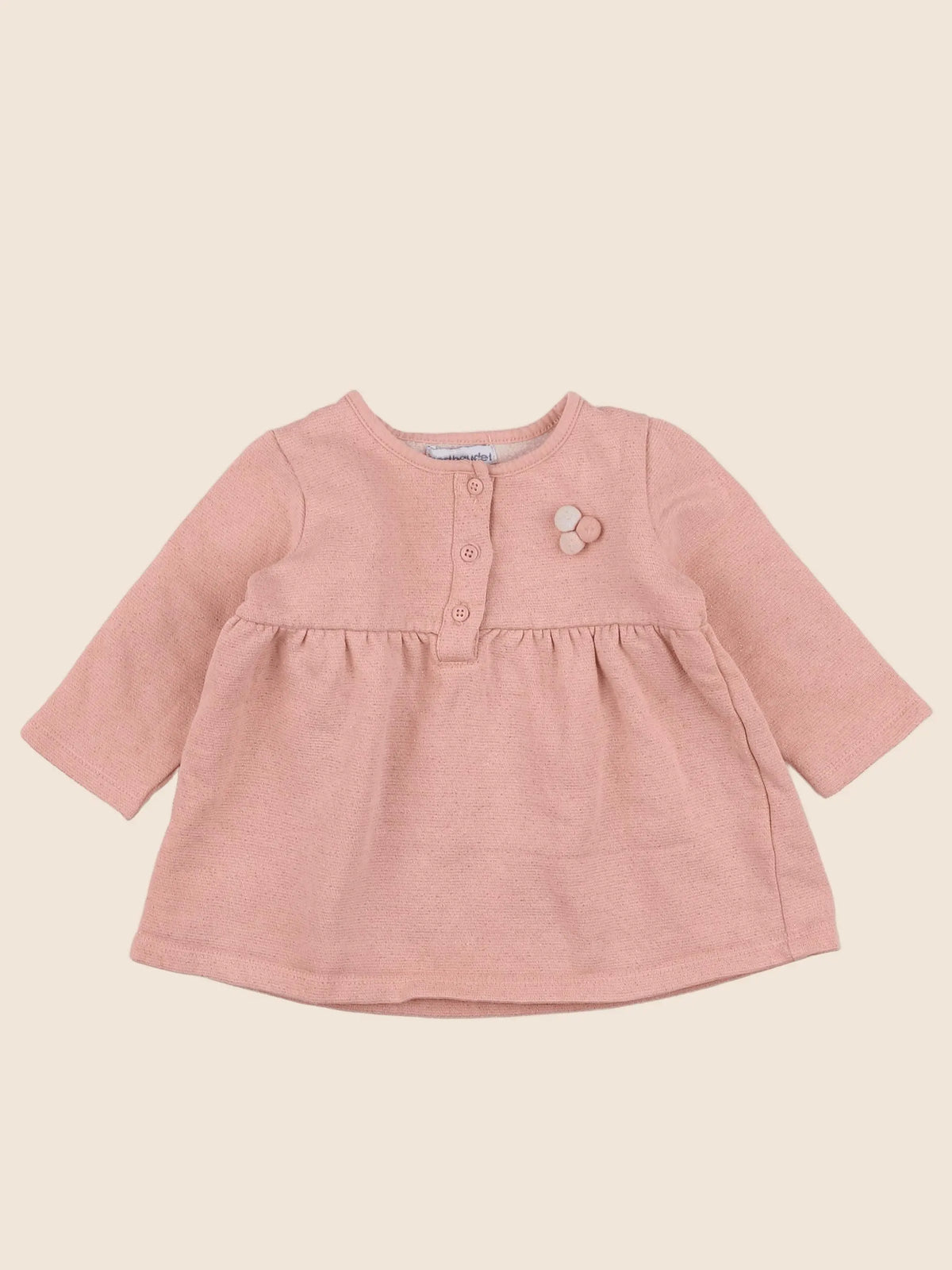 Vertbaudet - robe rose - 9 mois