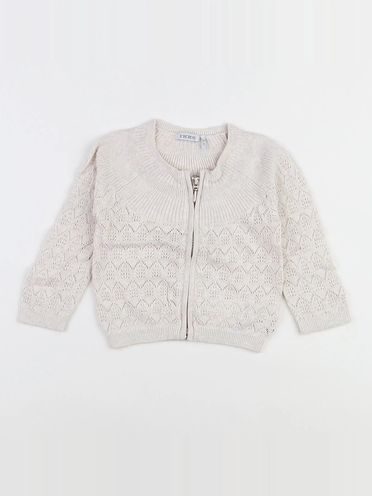 IKKS - gilet beige - 12 mois