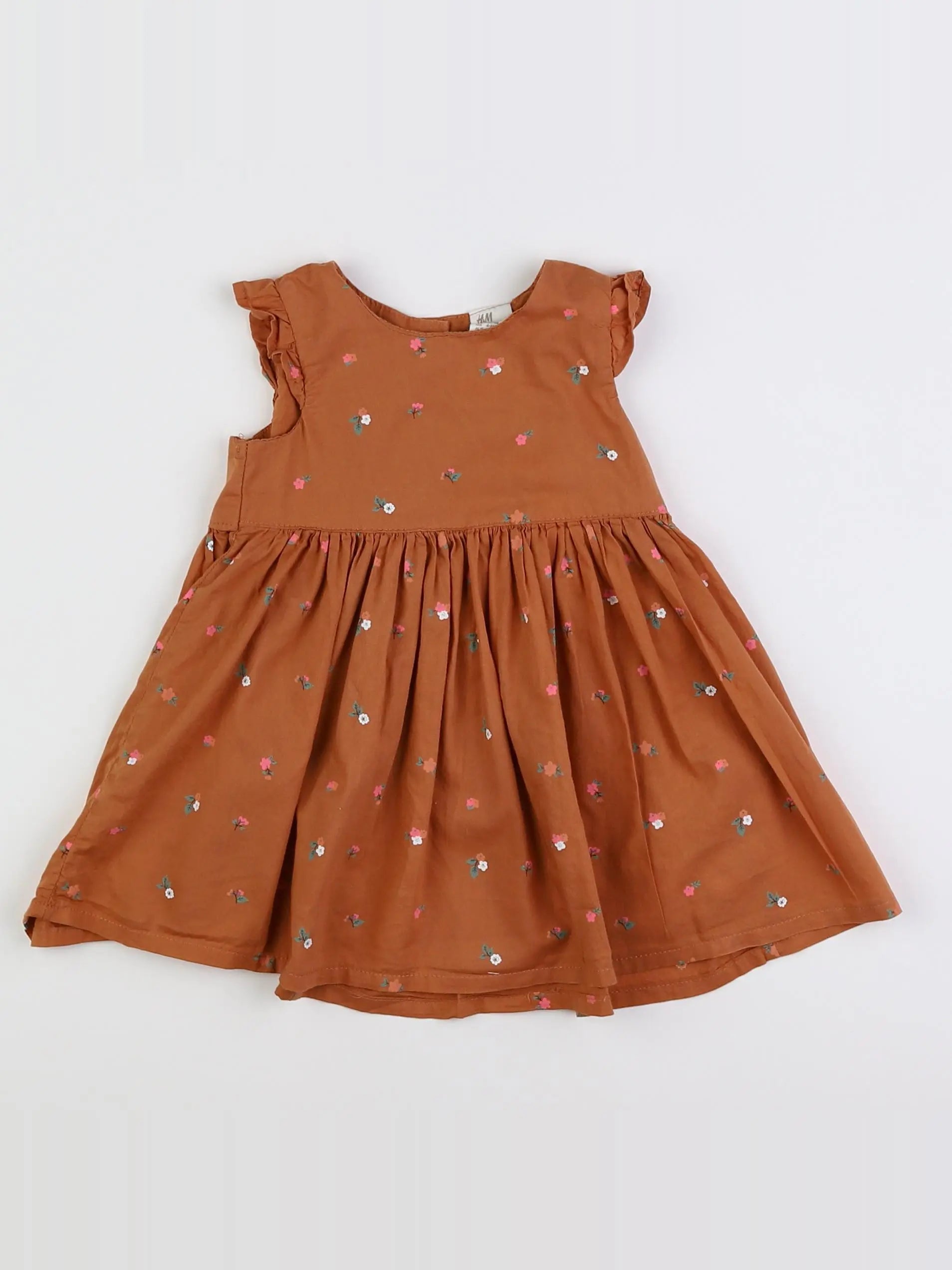 H&M - robe marron - 3 mois