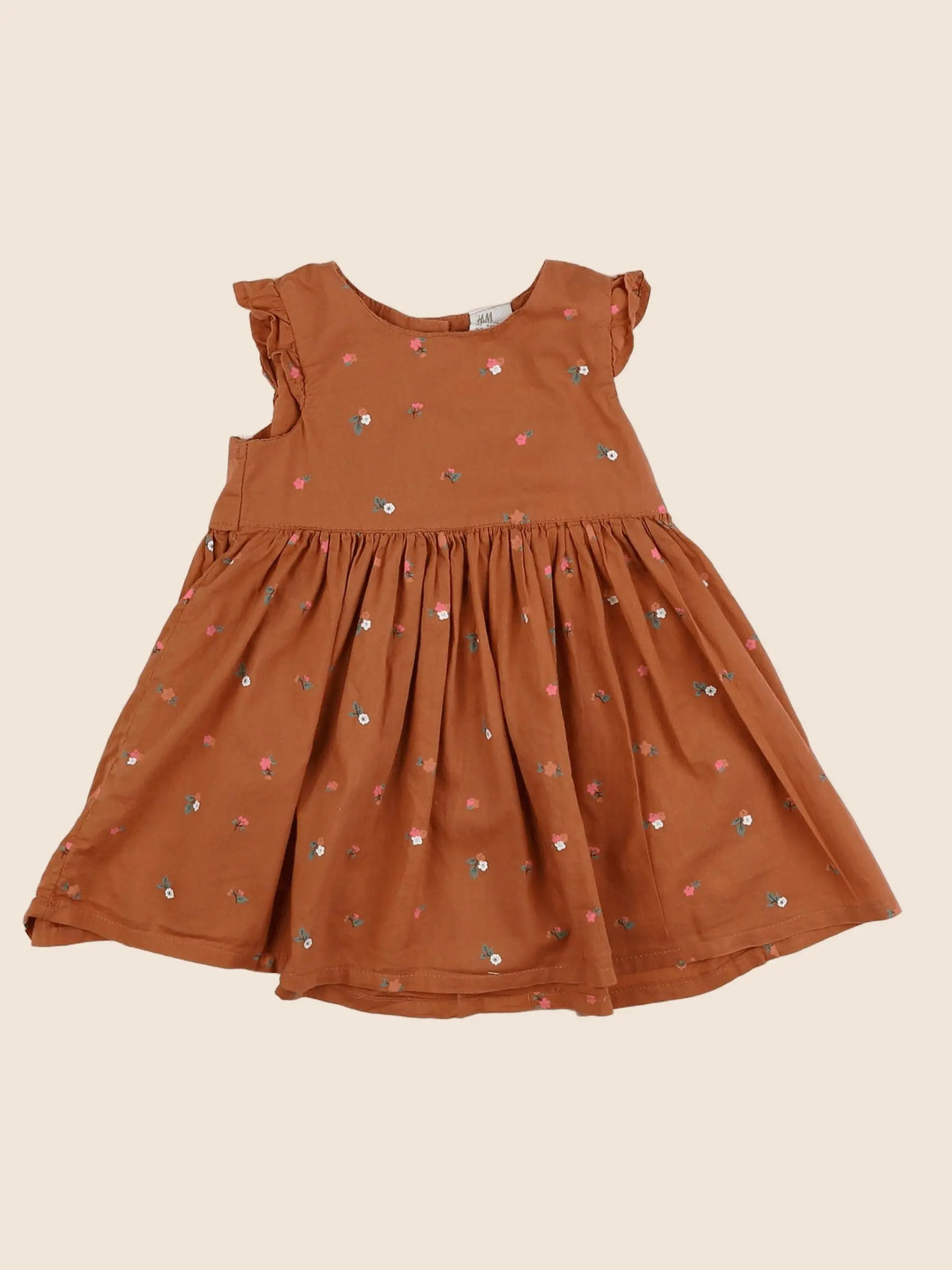 H&M - robe marron - 3 mois