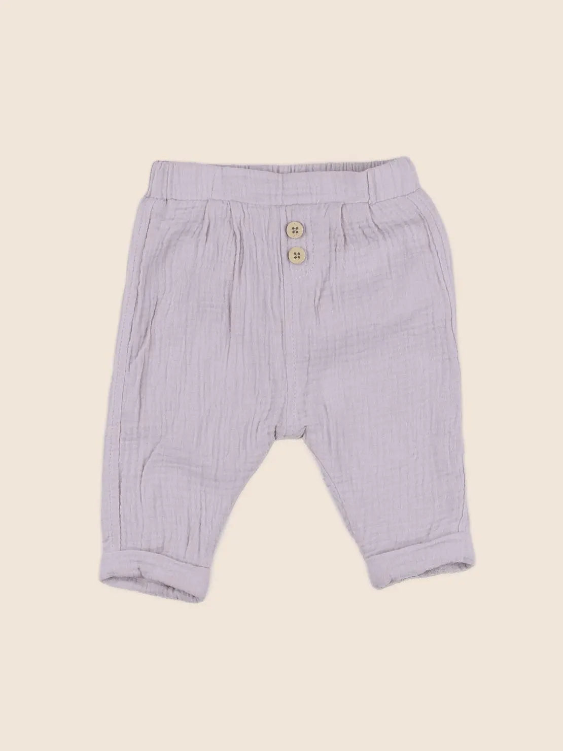 Vertbaudet - pantalon doublé violet - 6 mois