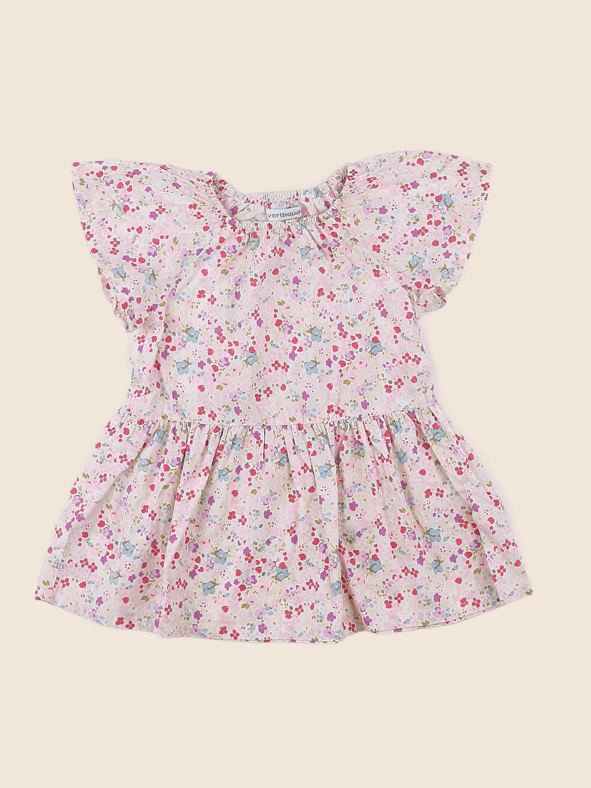 Vertbaudet - robe multicolore - 12 mois