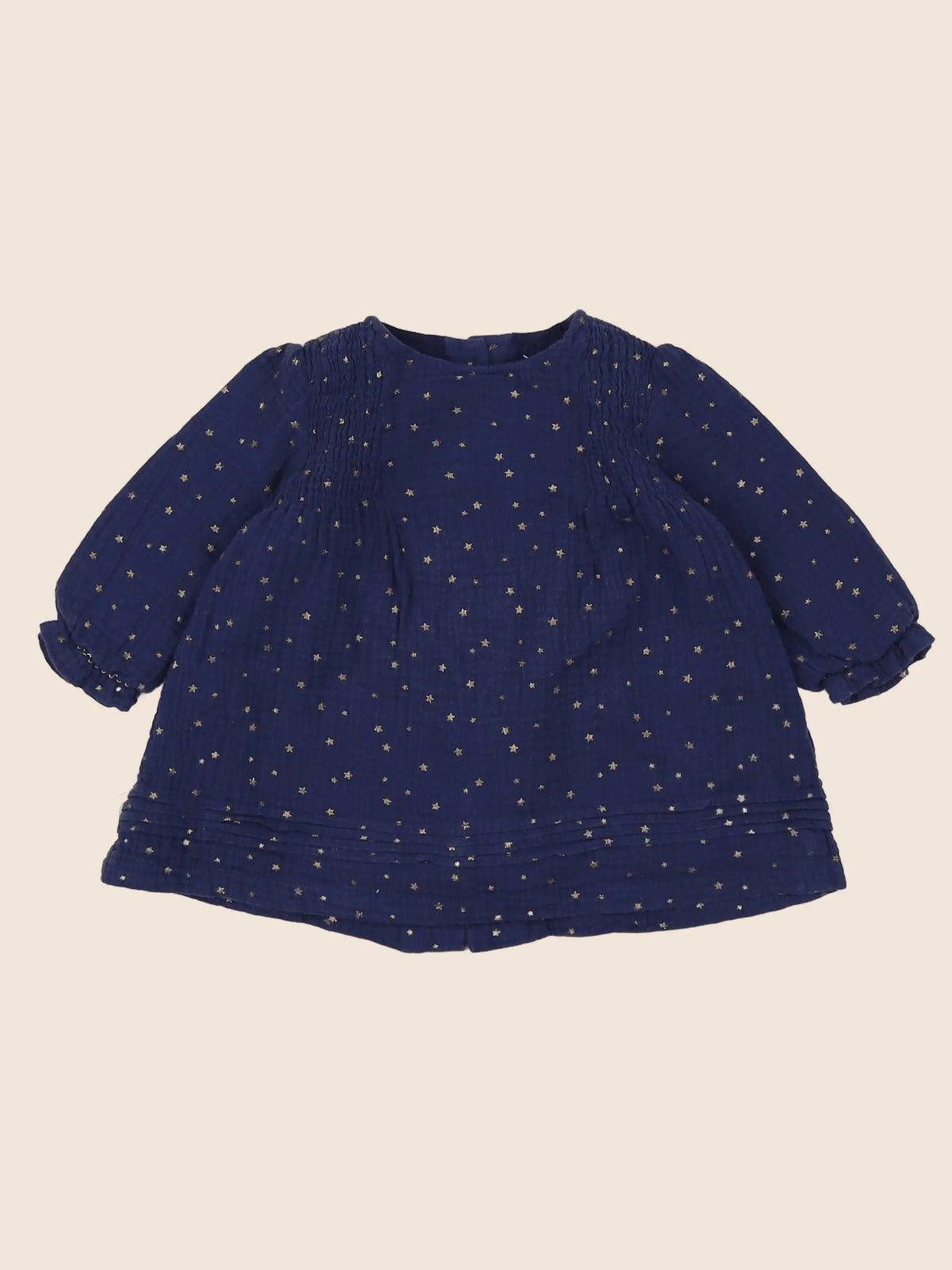 Vertbaudet - robe bleu - 12 mois
