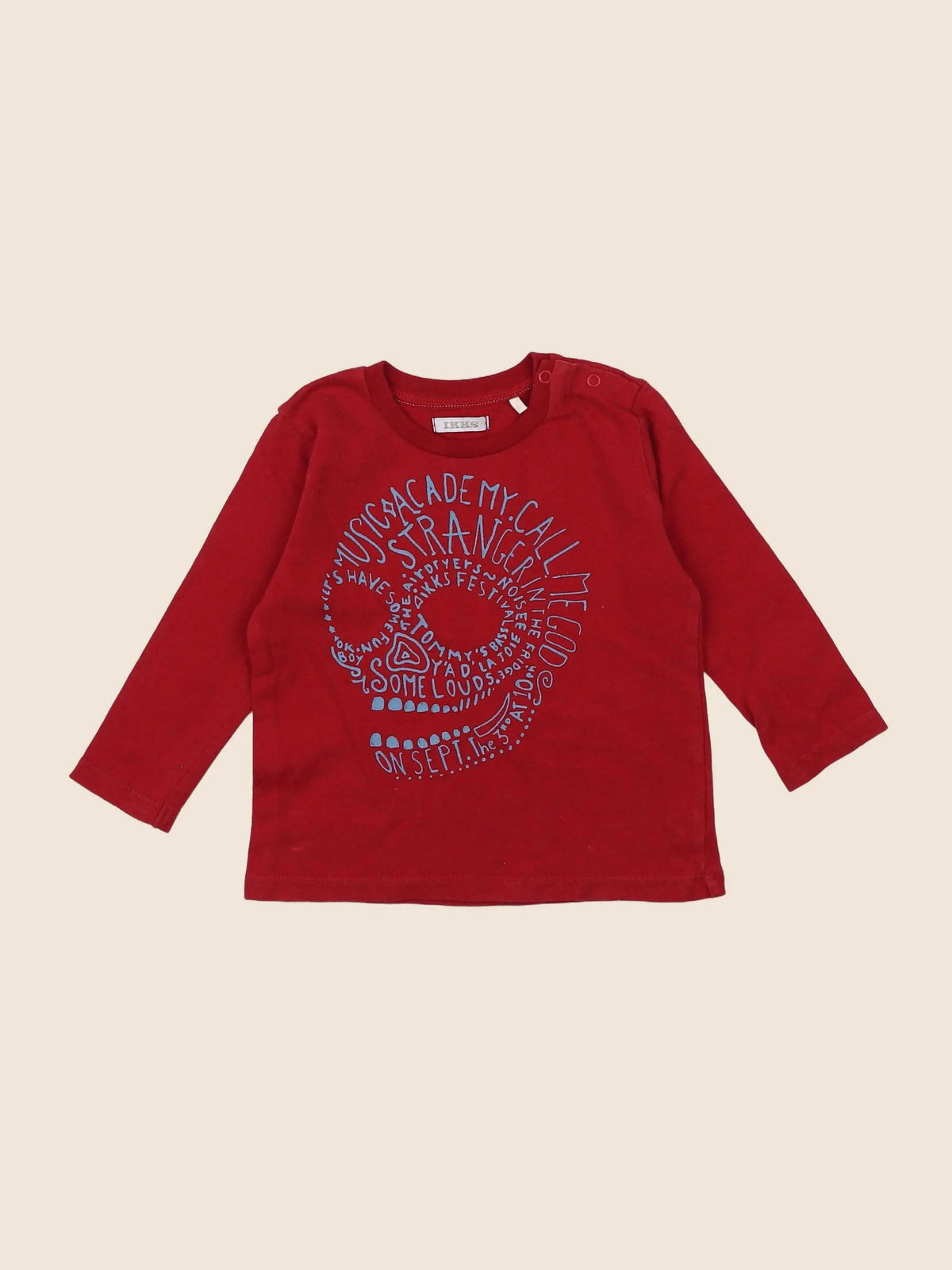 IKKS - tee-shirt rouge - 12 mois