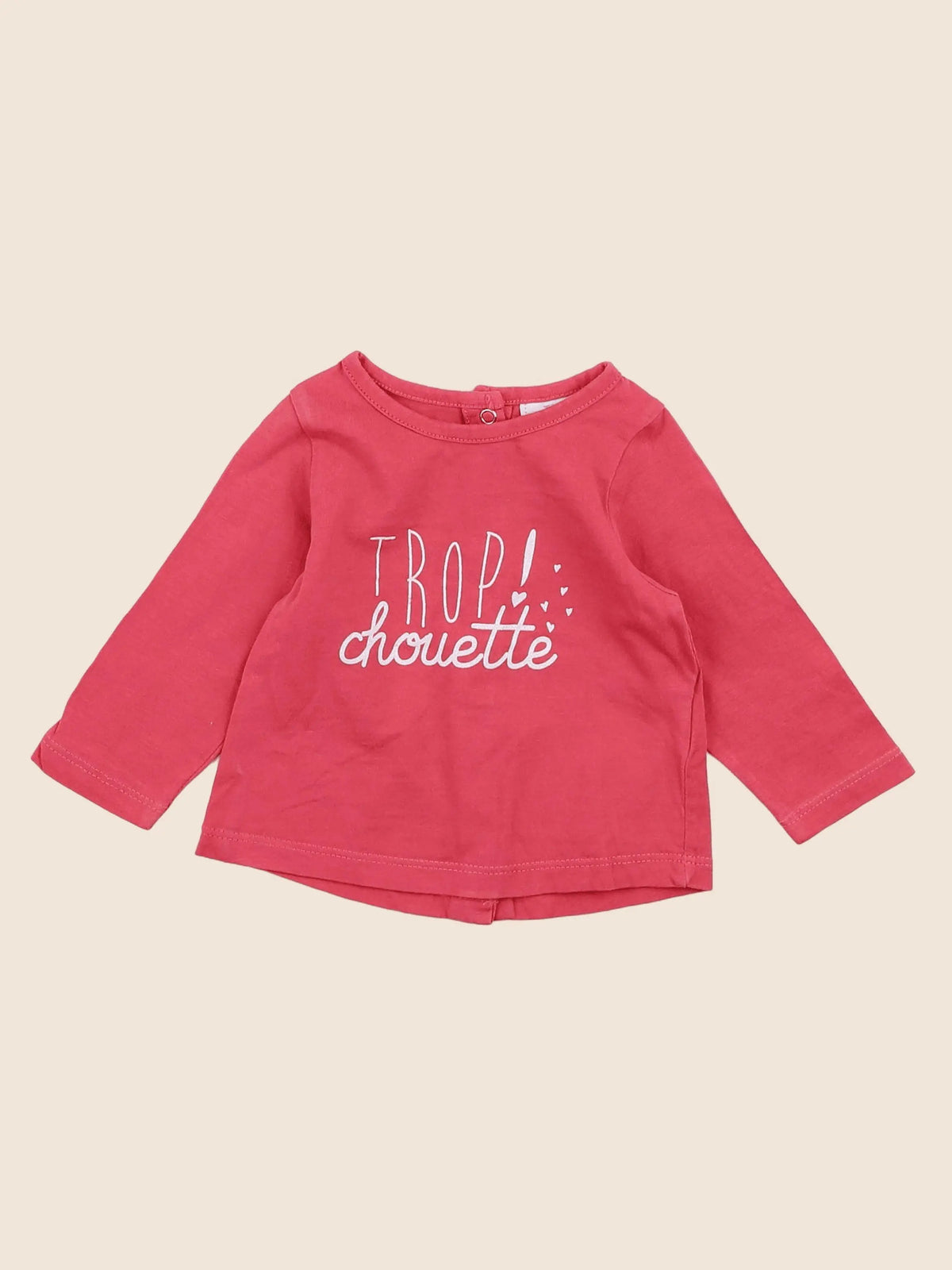 Tape à l'oeil - tee-shirt rose - 3 mois