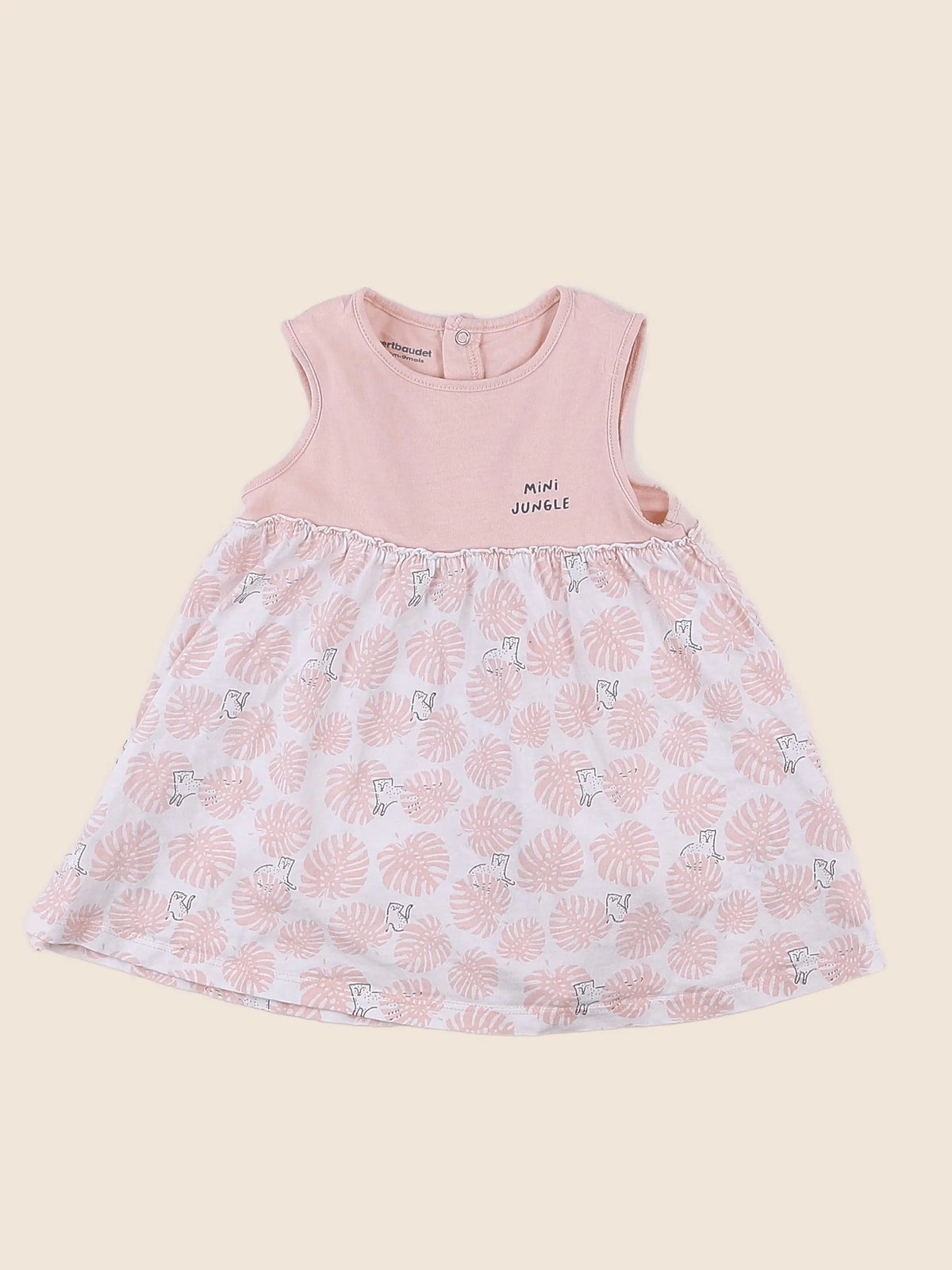 Vertbaudet - robe rose - 9 mois