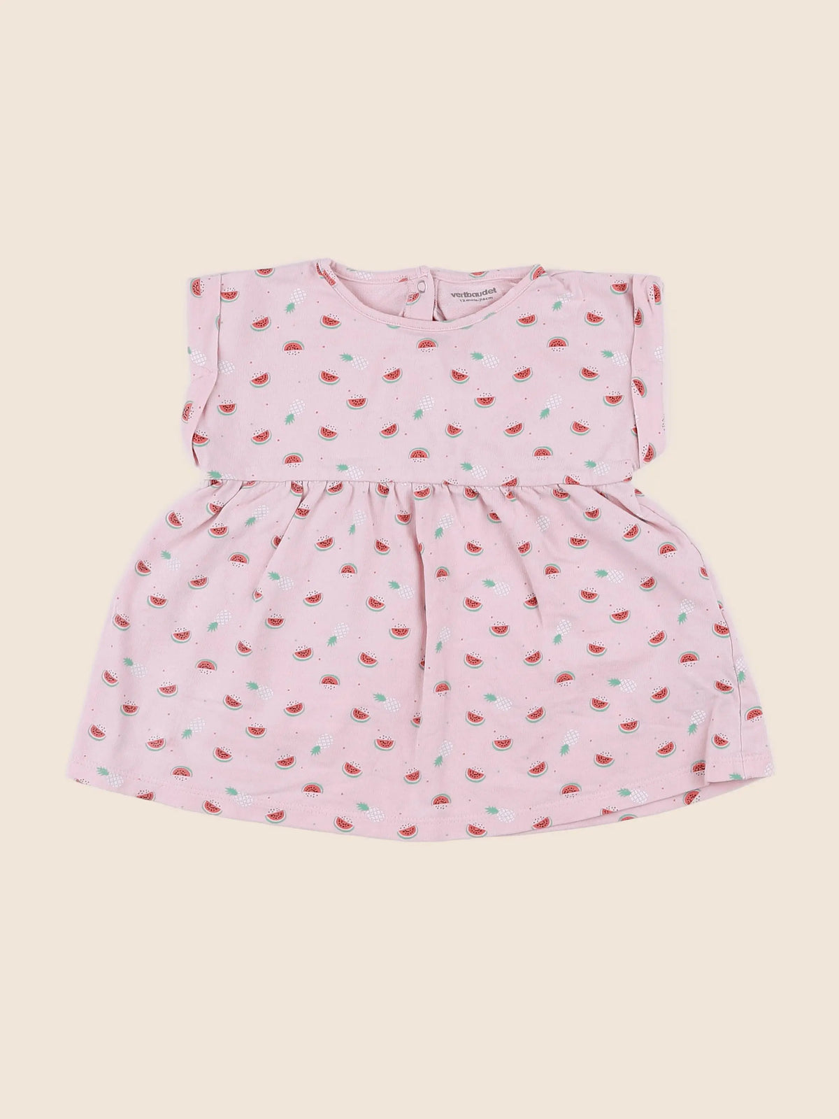Vertbaudet - robe rose - 12 mois