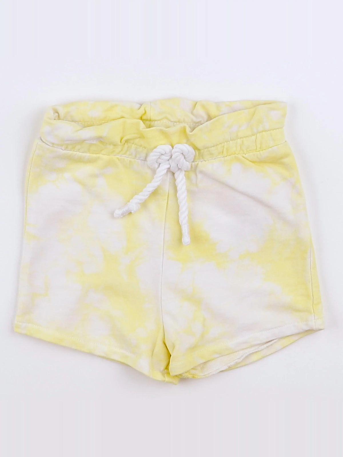 Vertbaudet - short blanc, jaune - 6 mois