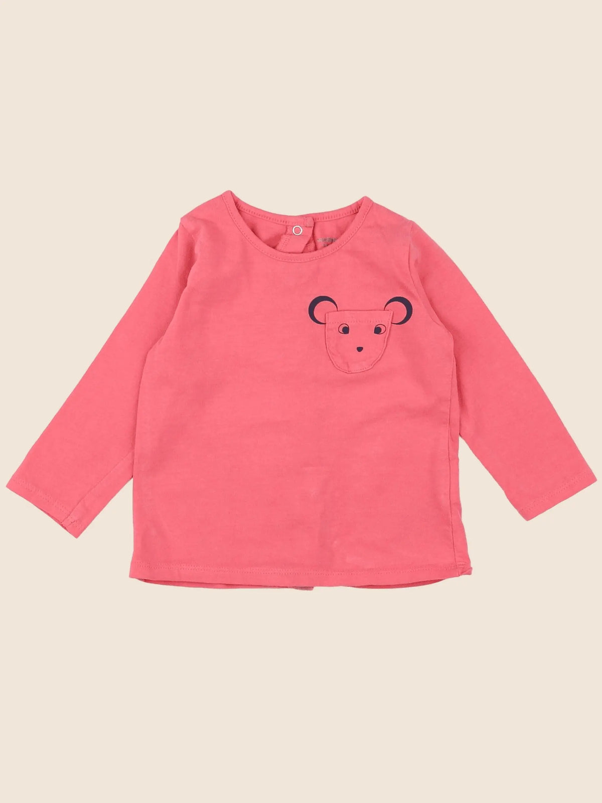 Vertbaudet - tee-shirt rose - 9 mois