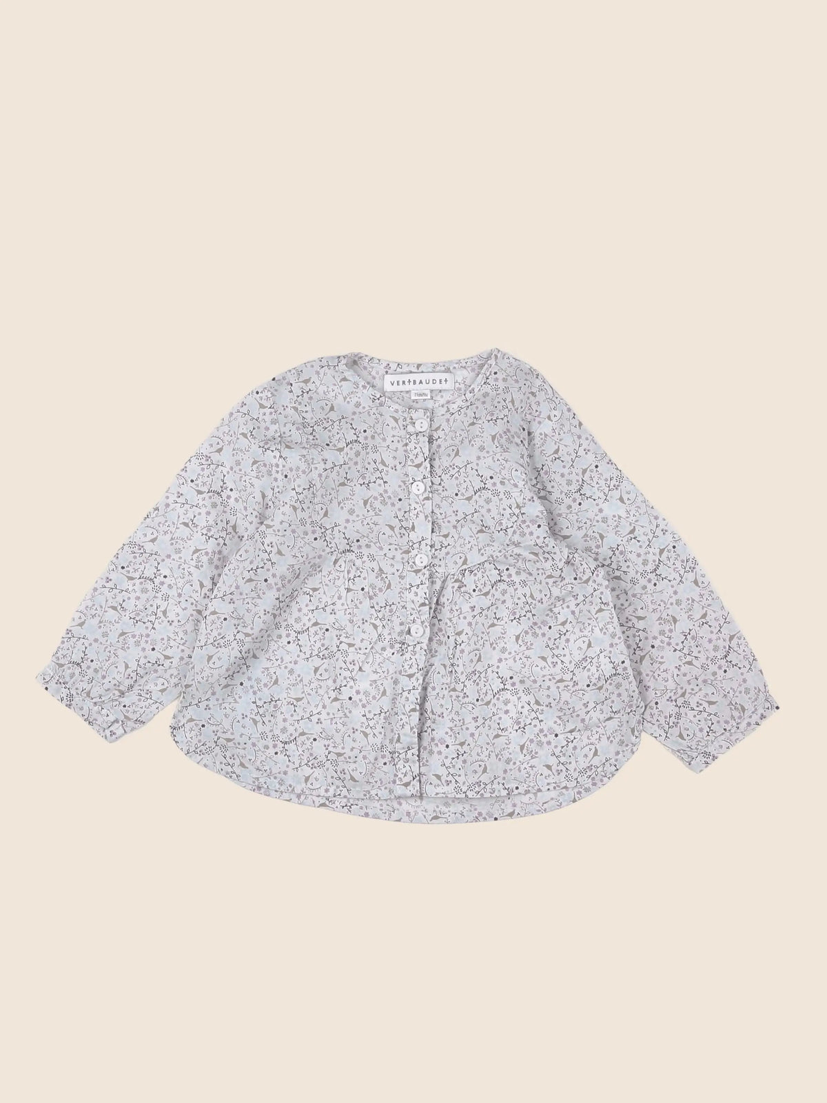 Vertbaudet - blouse gris - 9 mois