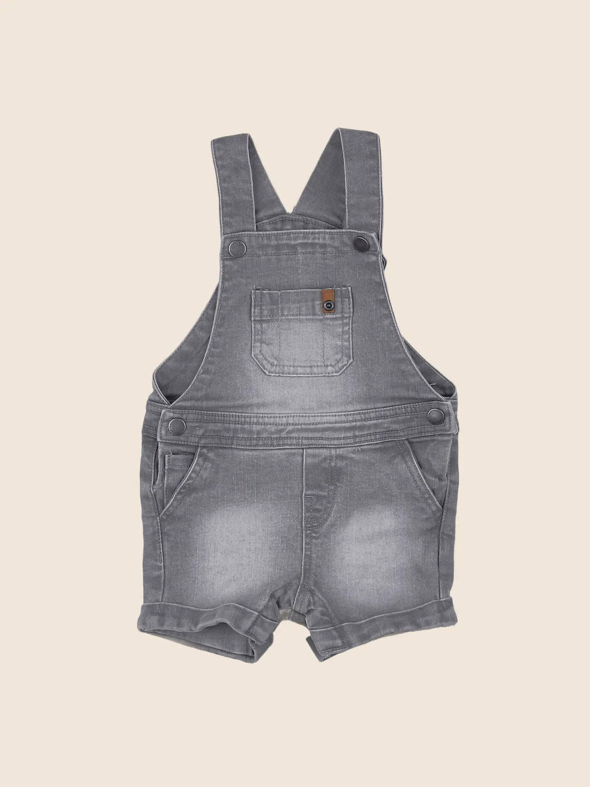 Vertbaudet - salopette gris - 12 mois