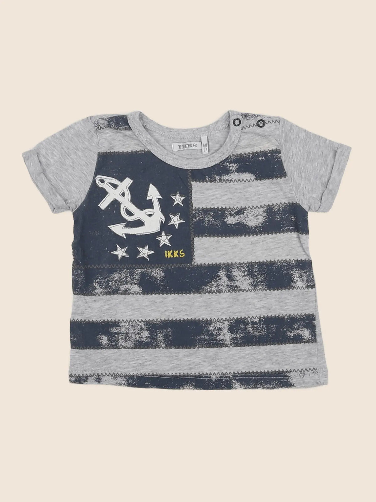 IKKS - tee-shirt gris, multicolore - 6 mois