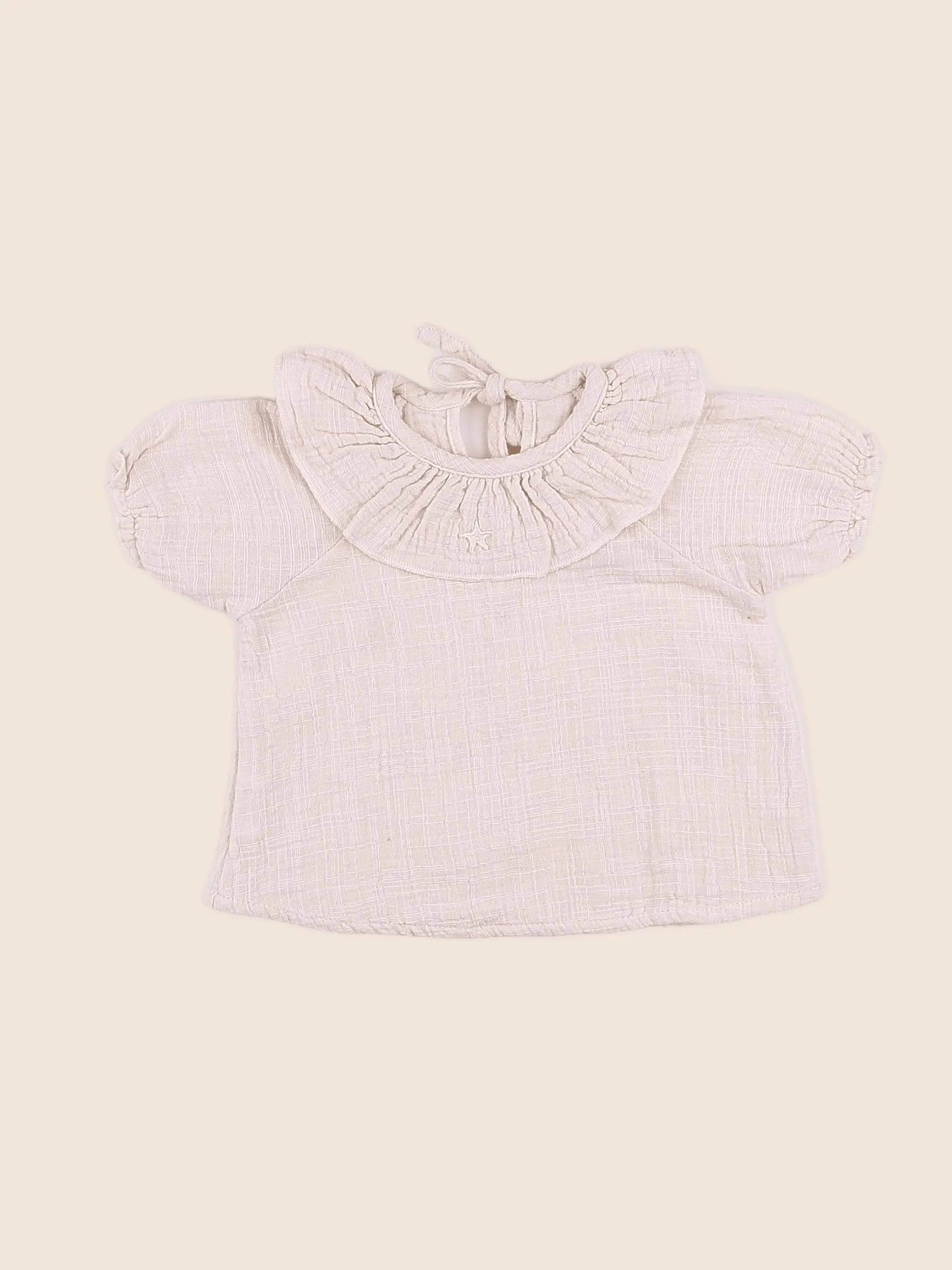 Tocoto vintage - blouse rose - 6 mois