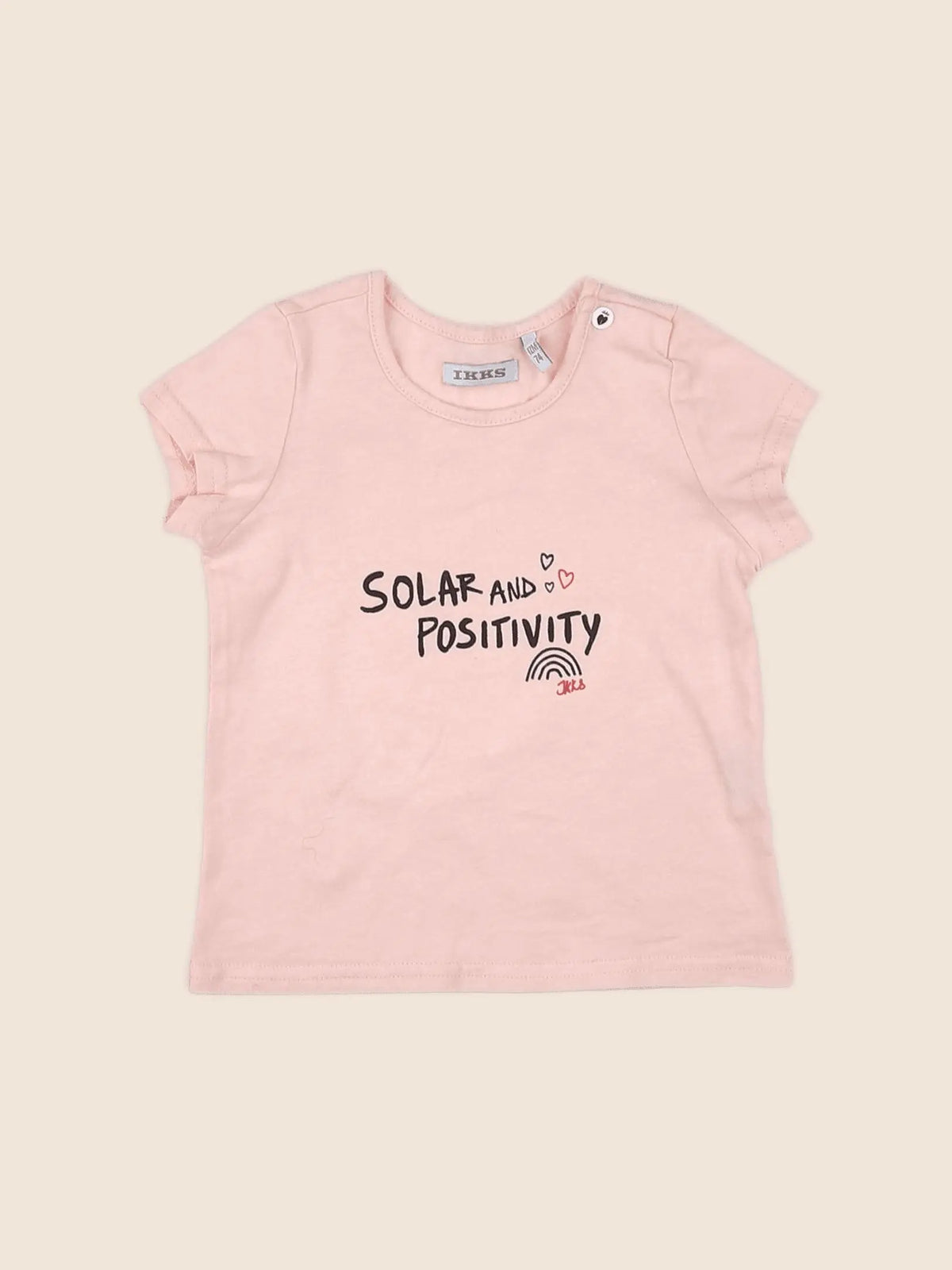 IKKS - tee-shirt rose - 12 mois