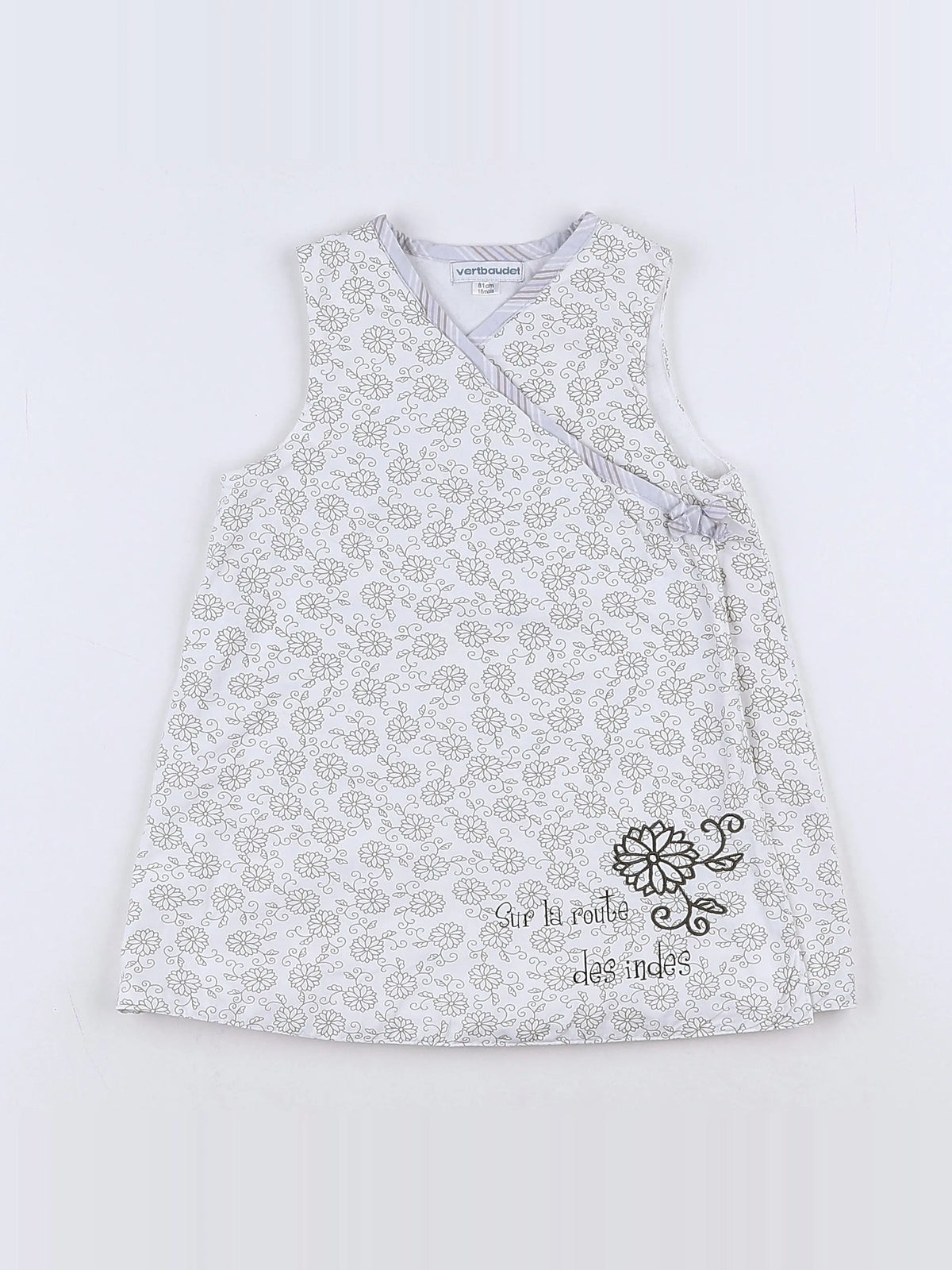 Vertbaudet - robe blanc - 18 mois