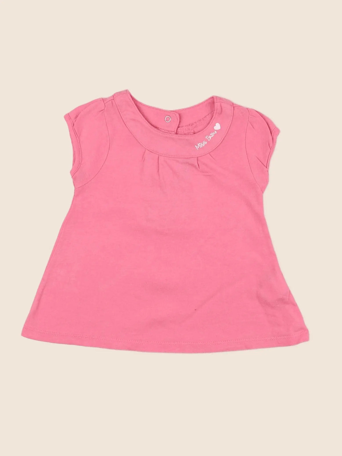 Tape à l'oeil - tee-shirt rose - 6 mois