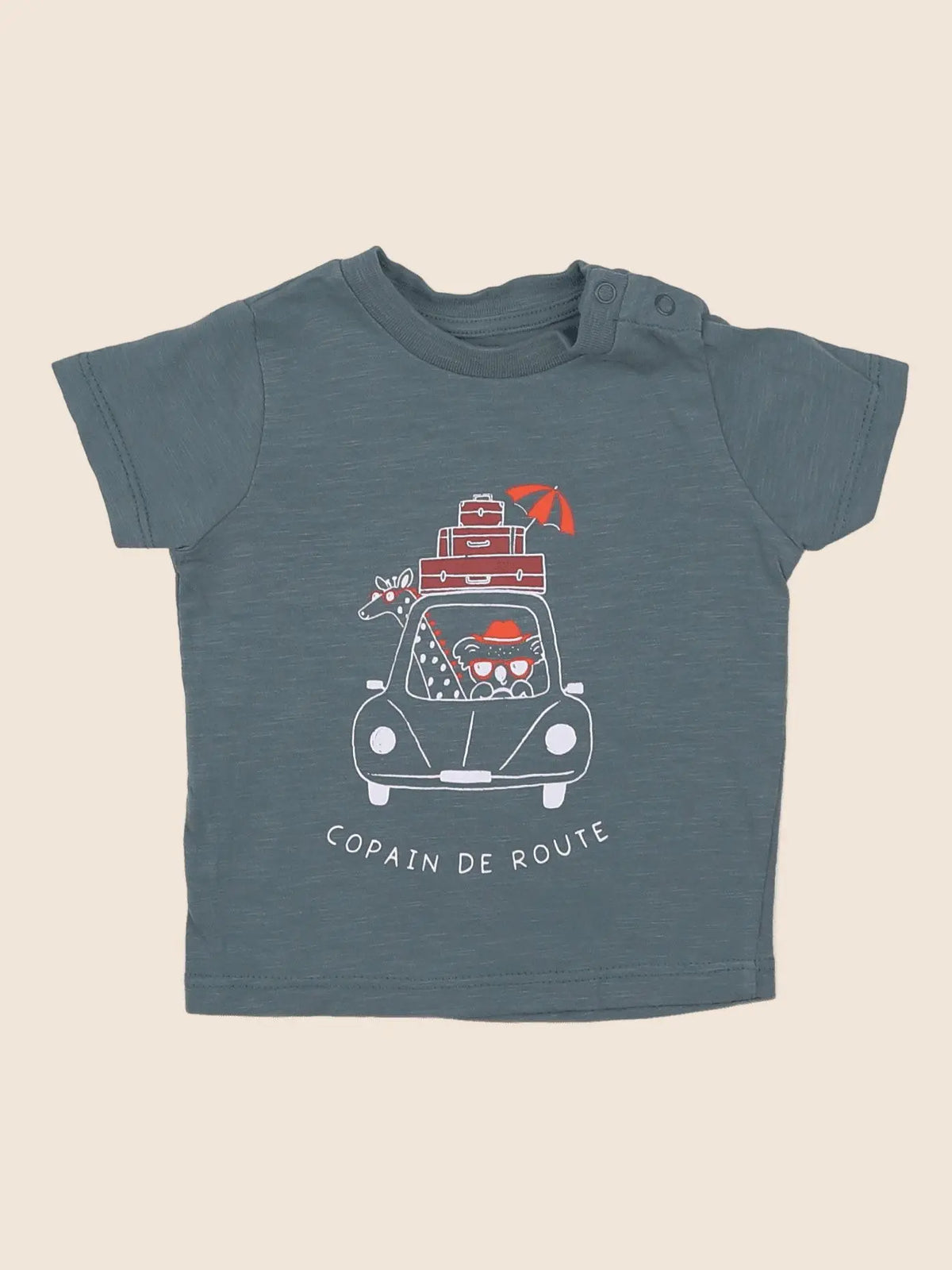 Vertbaudet - tee-shirt gris - 3 mois