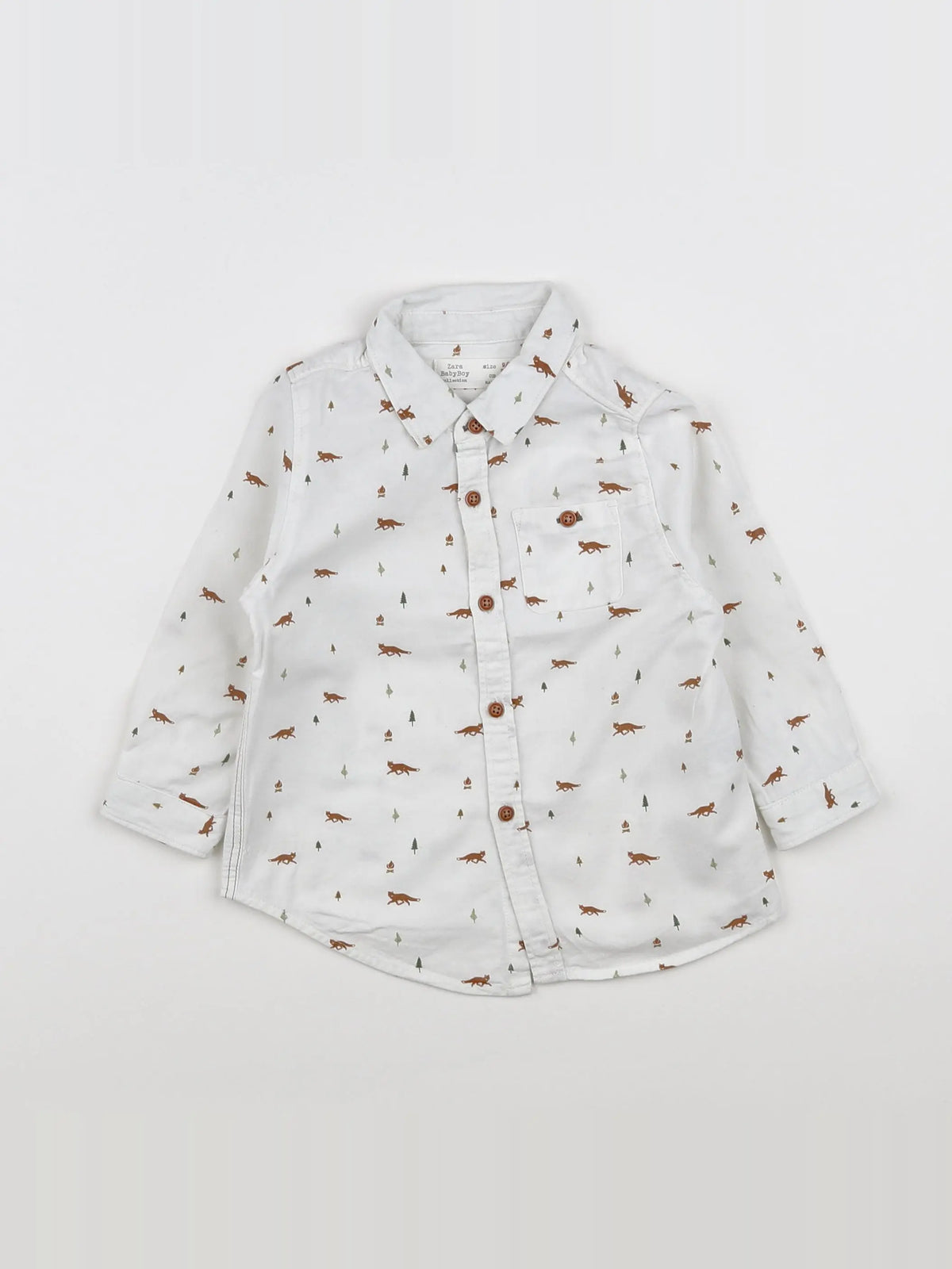 Zara - chemise blanc - 9/12 mois