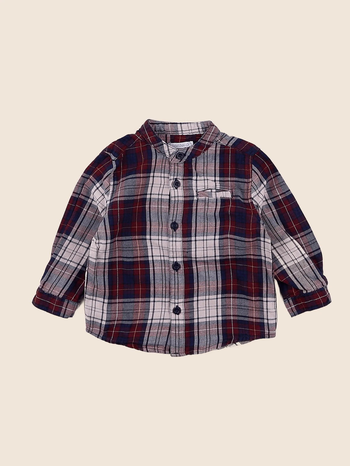 Cyrillus - chemise rouge - 9 mois