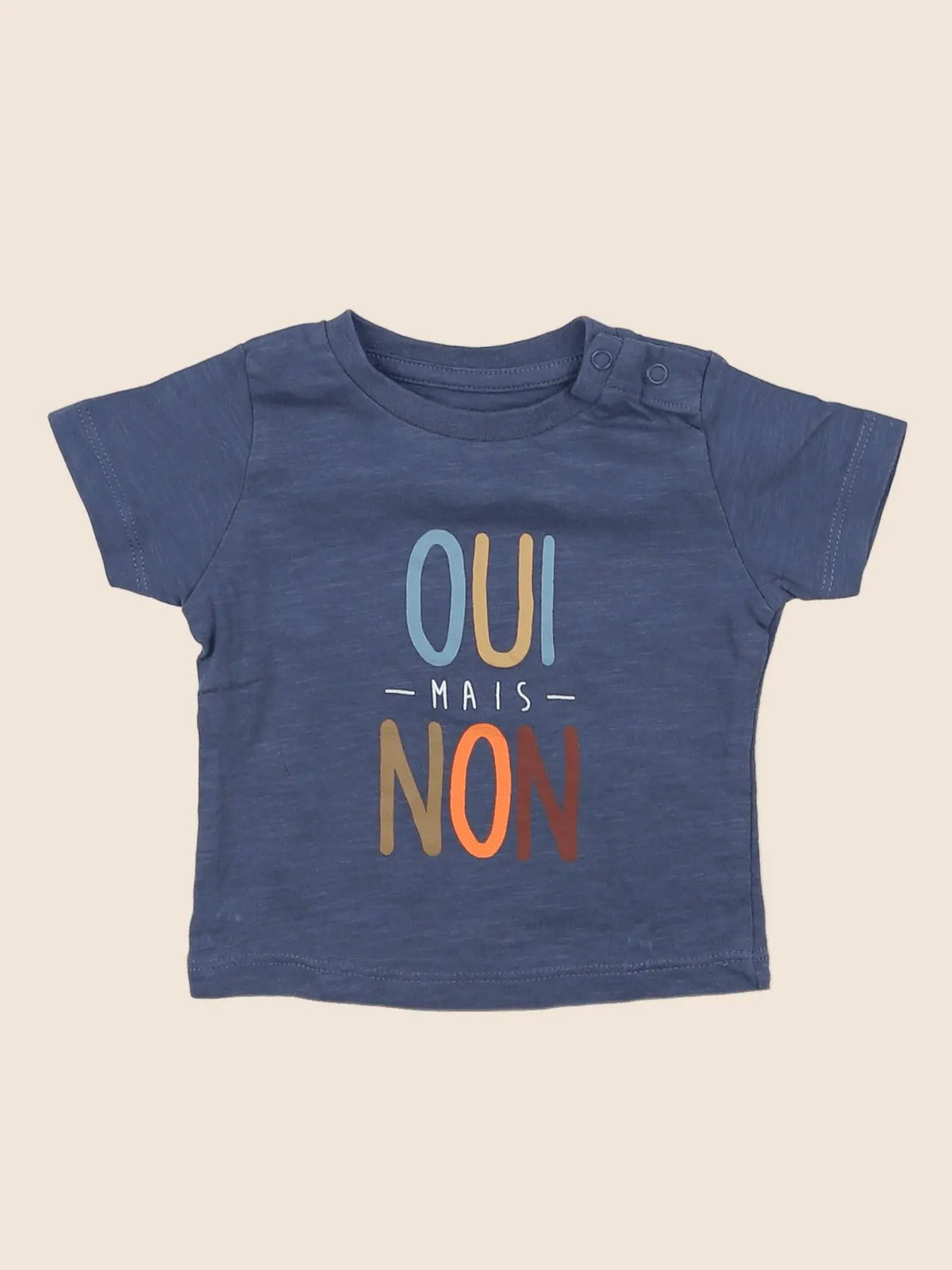 Vertbaudet - tee-shirt bleu - 3 mois