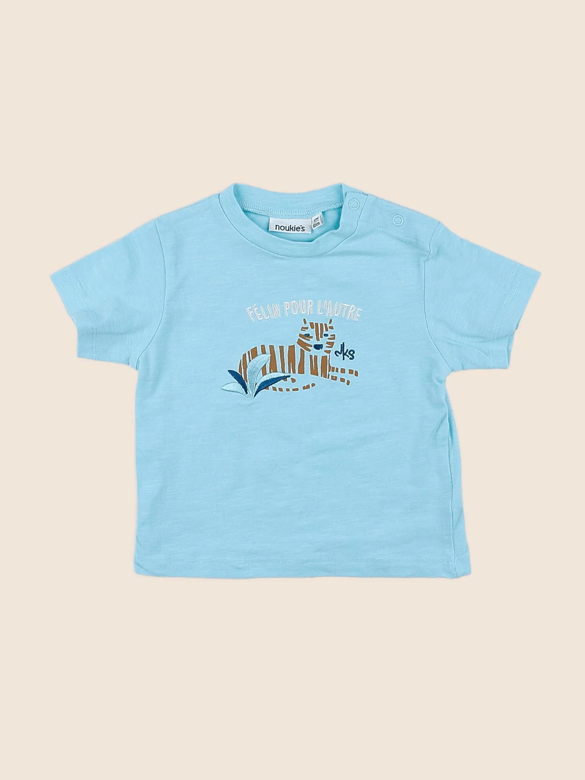 Noukie's - tee-shirt bleu - 12 mois