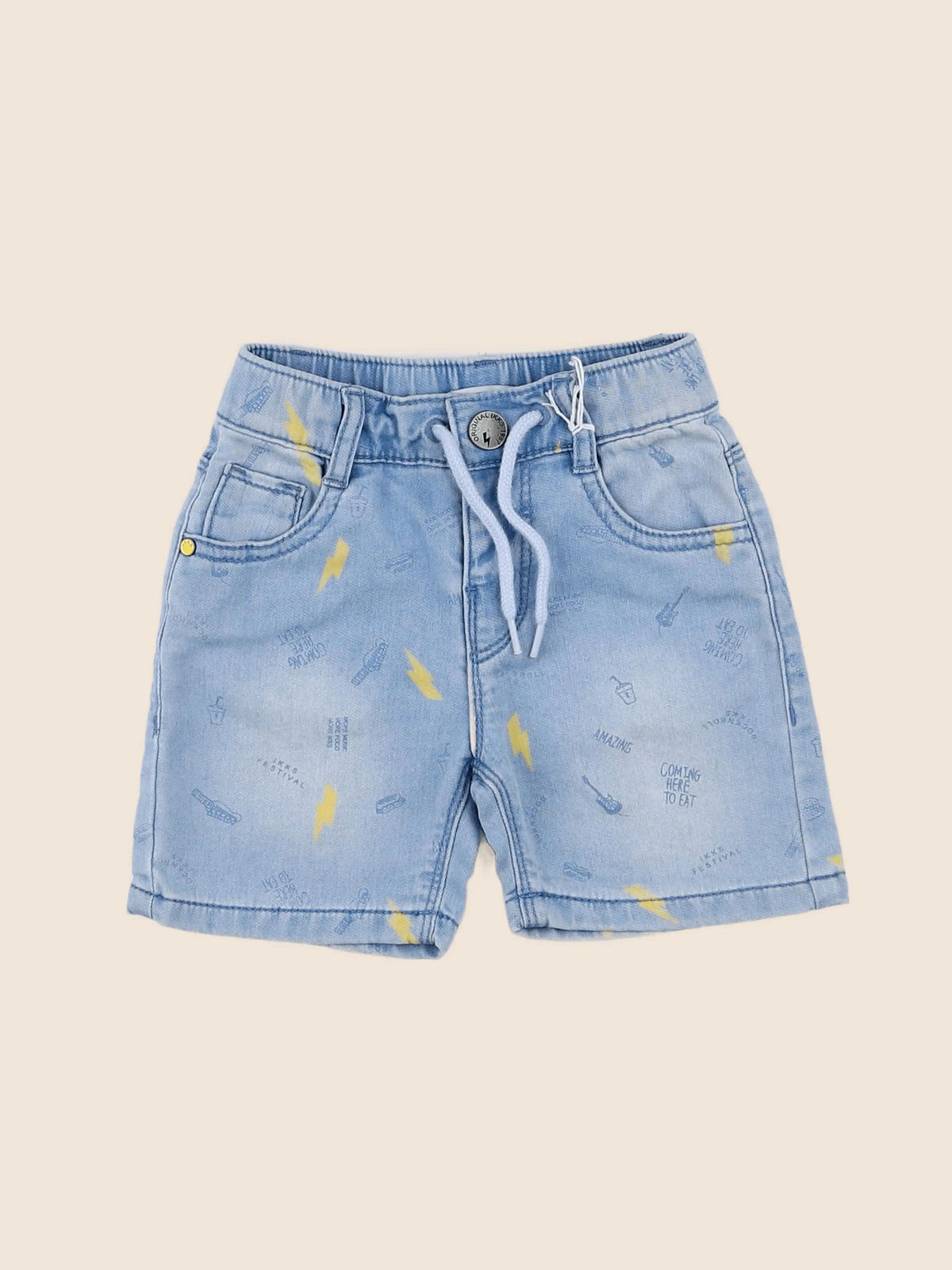 IKKS - short bleu (état neuf) - 12 mois