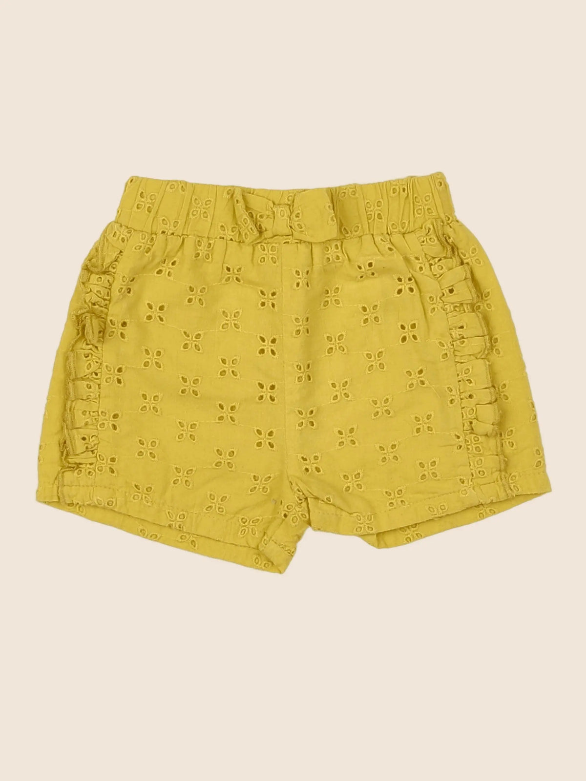 Vertbaudet - short jaune - 6 mois