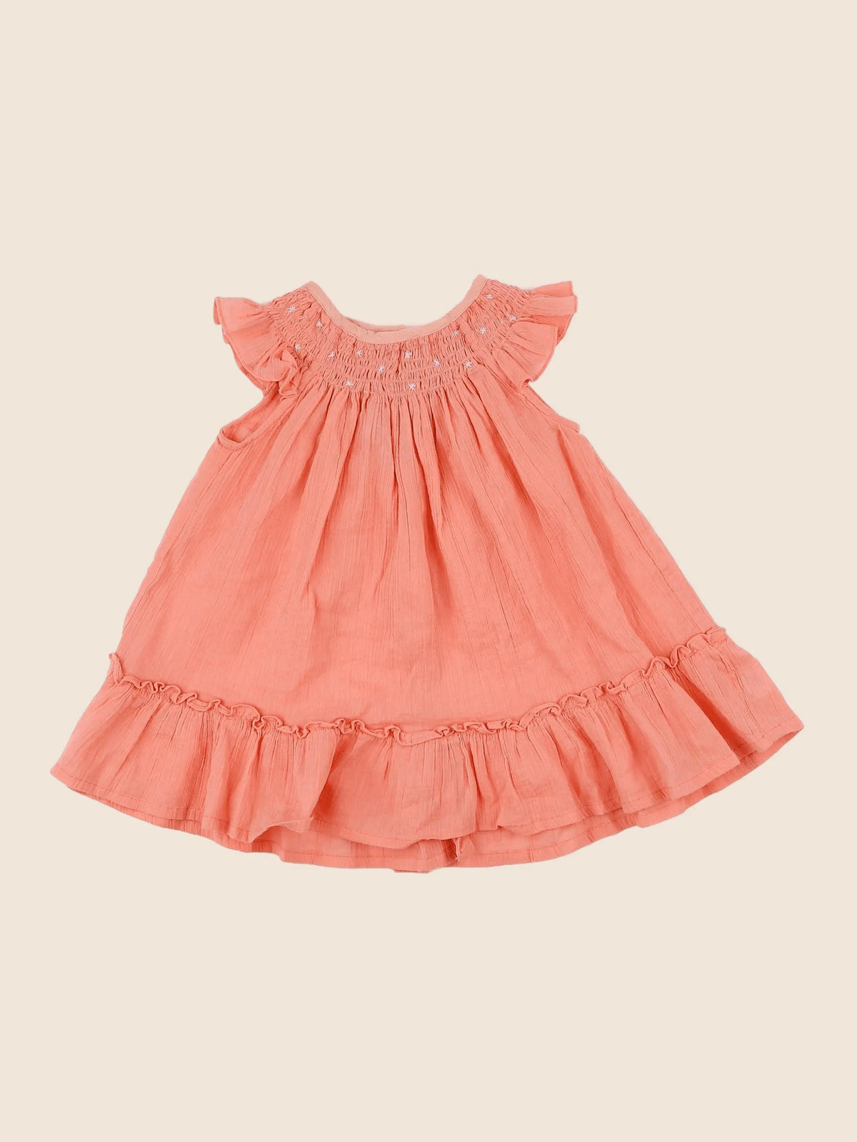 Louis et Victorie - robe orange - 9 mois