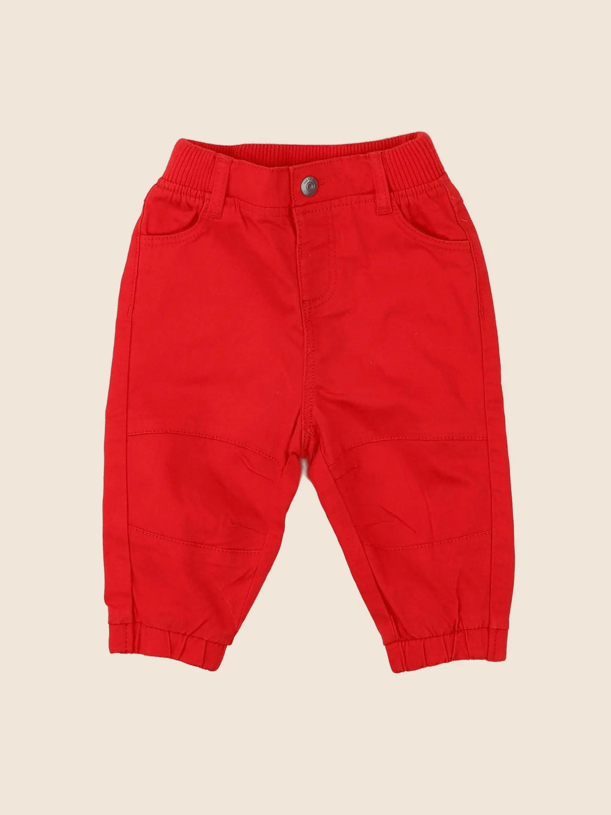 Tape à l'oeil - pantalon rouge - 9 mois