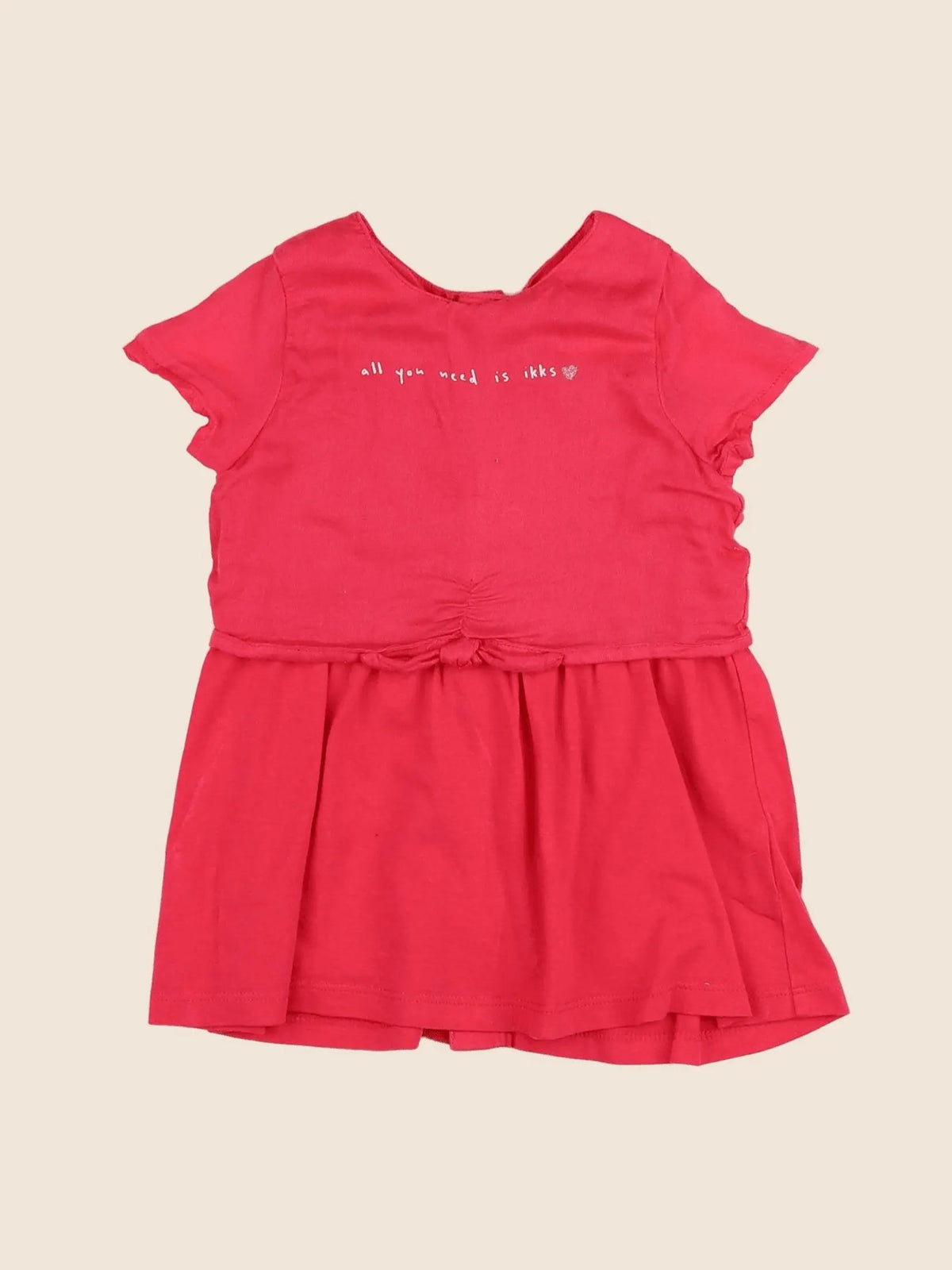 IKKS - robe rose - 12 mois