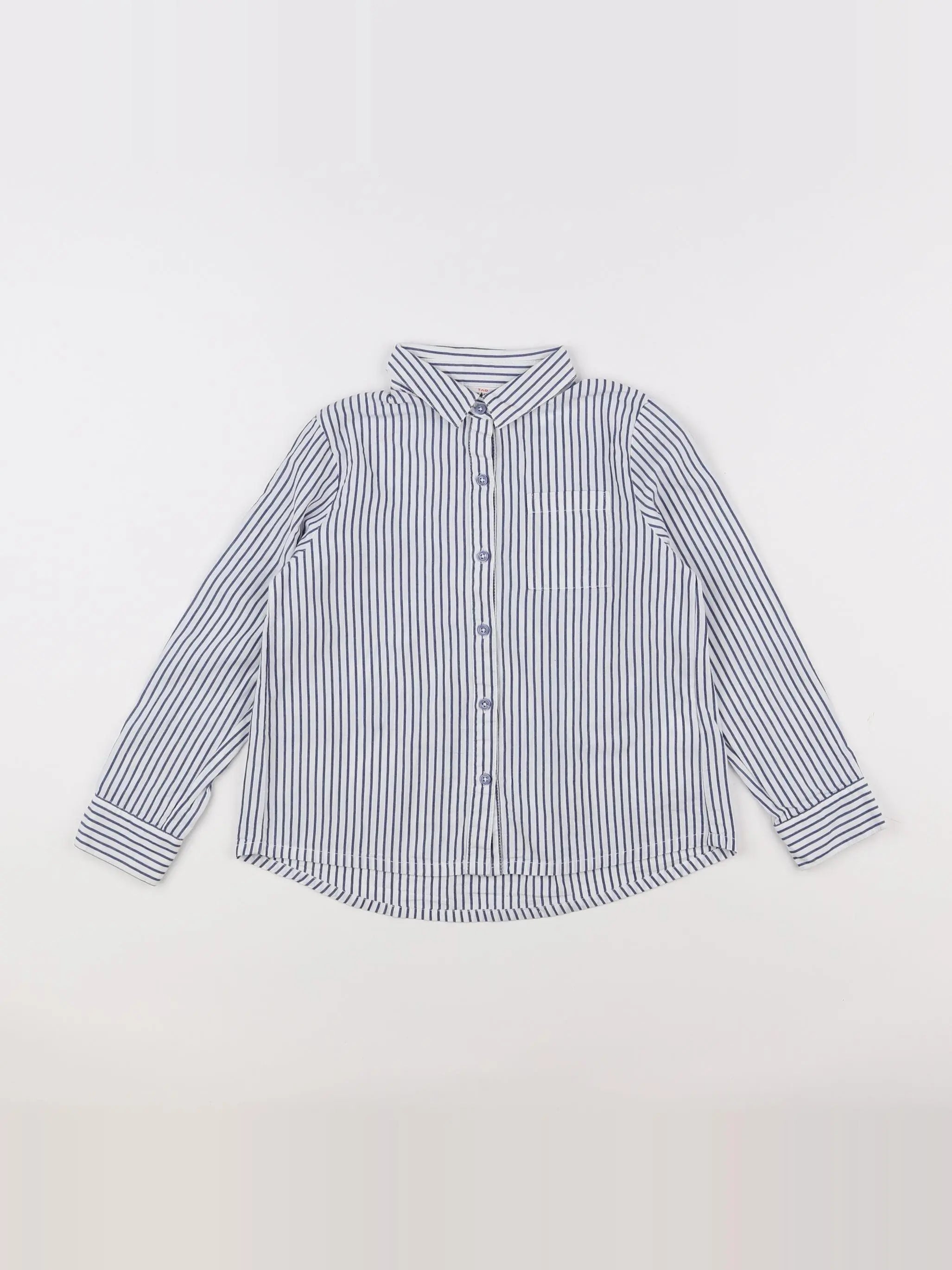 Tape à l'oeil - chemise blanc, bleu - 6 ans