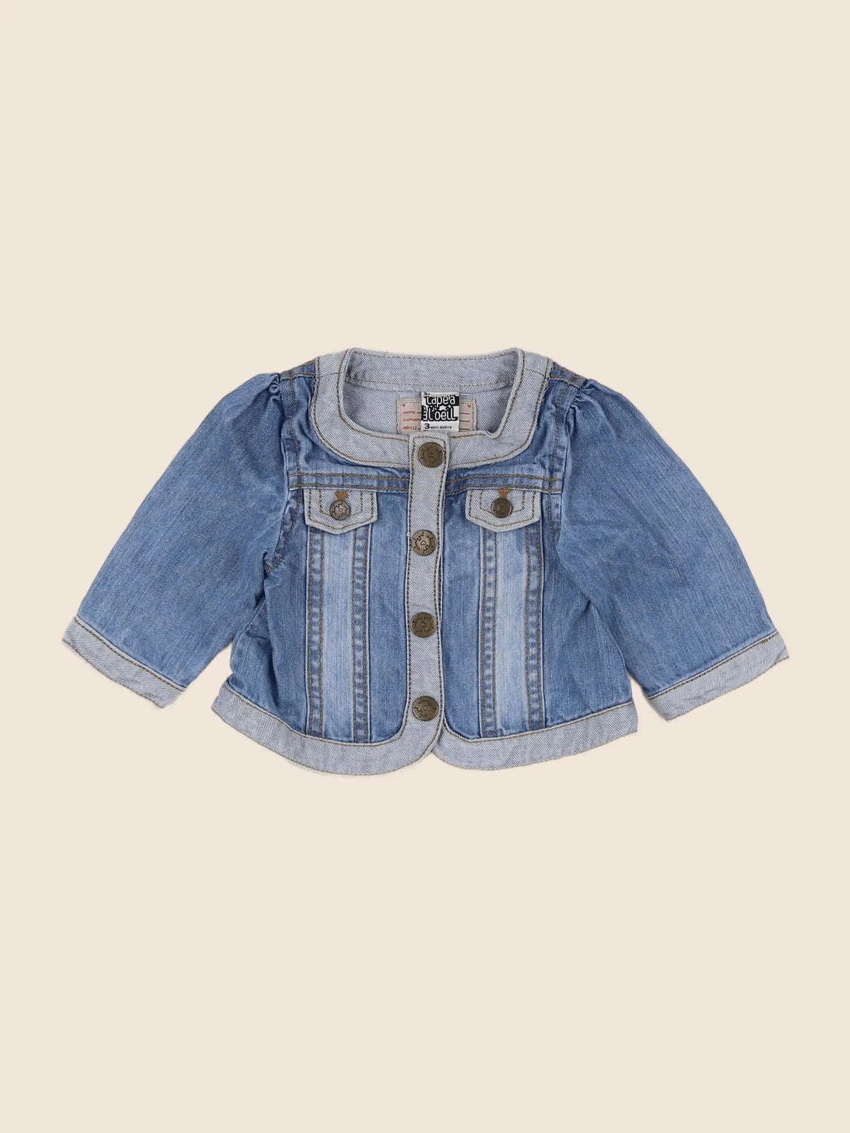 Tape à l'oeil - veste bleu - 3 mois