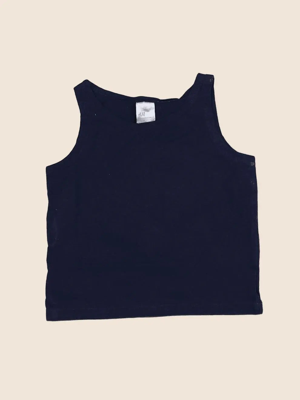 H&M - débardeur bleu - 6 mois