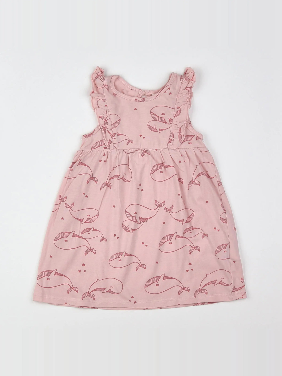 H&M - robe rose - 9 mois