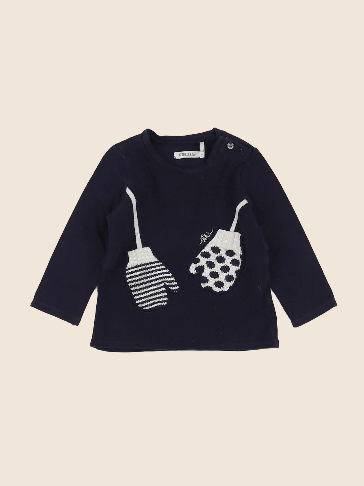 IKKS - tee-shirt bleu - 6 mois